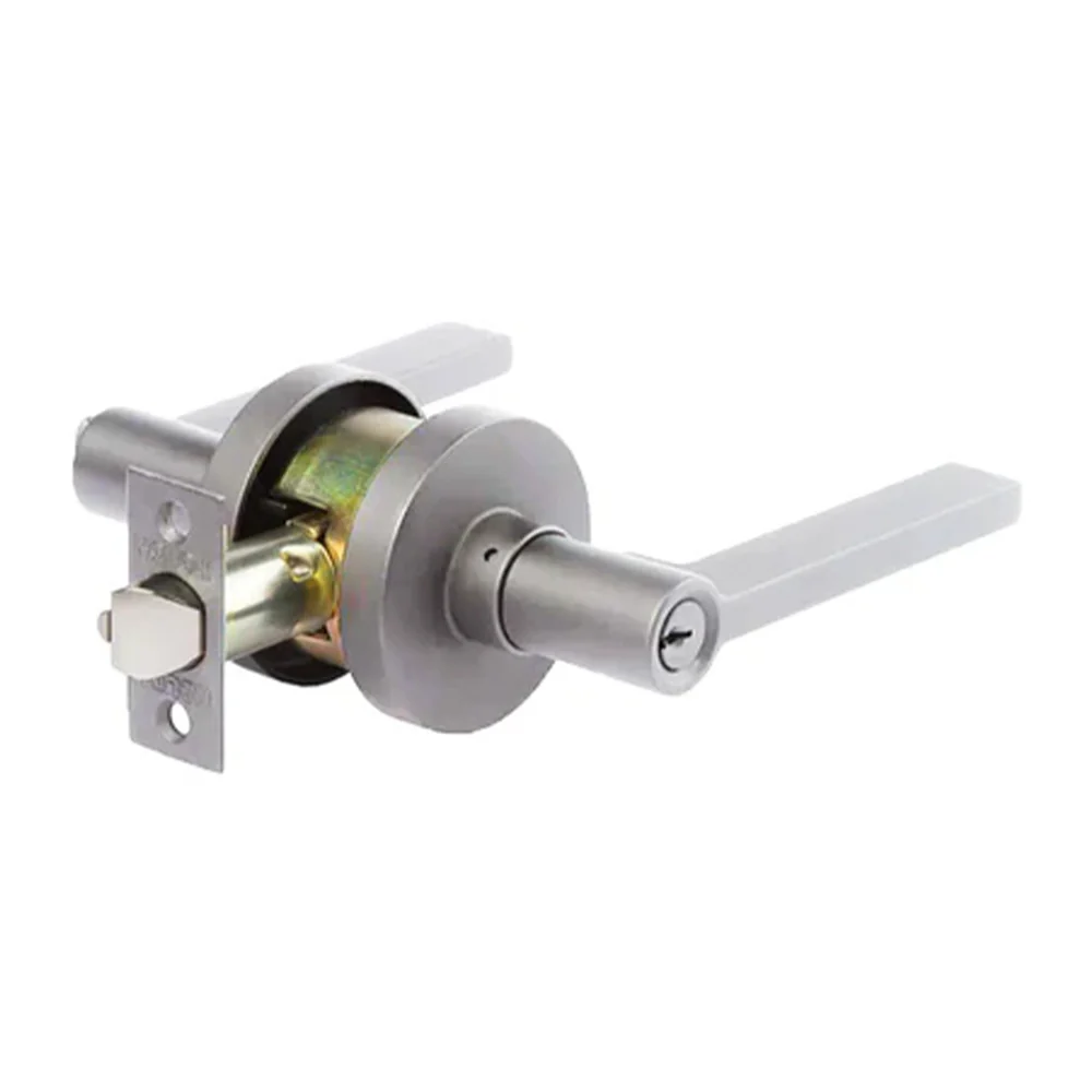 N2lok Decorus Door Lever Entrance Set on Round Rose Clear Pack - Available in Various Finishes - Image 3