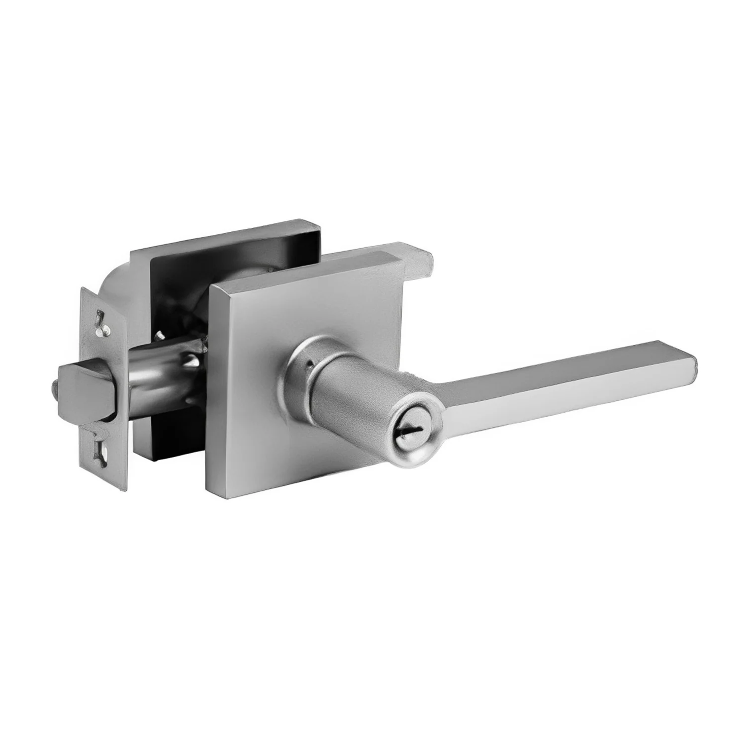 N2lok Decorus Door Lever on Square Rose Entrance Set Box Pack - Avalable in Various Finishes - Image 3