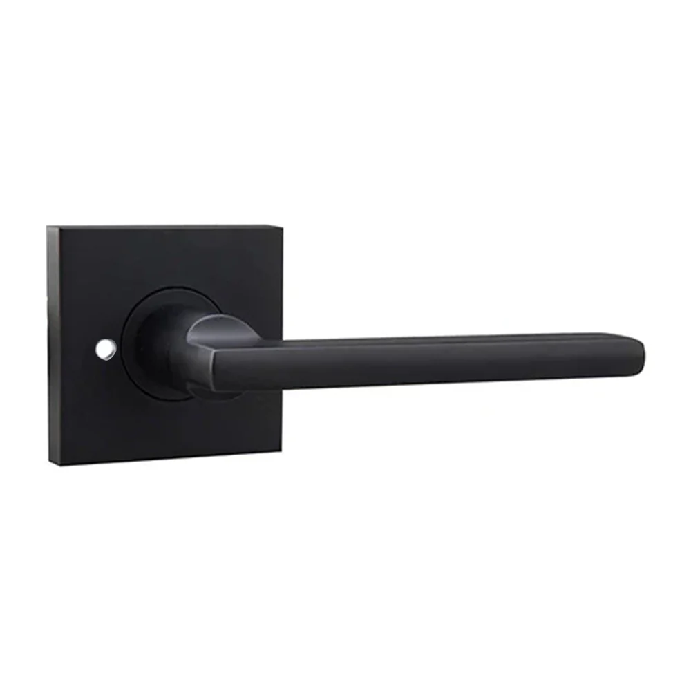 N2lok Decorus Door Lever Privacy Set Square Rose Box Pack - Available in Various Finishes - Image 2