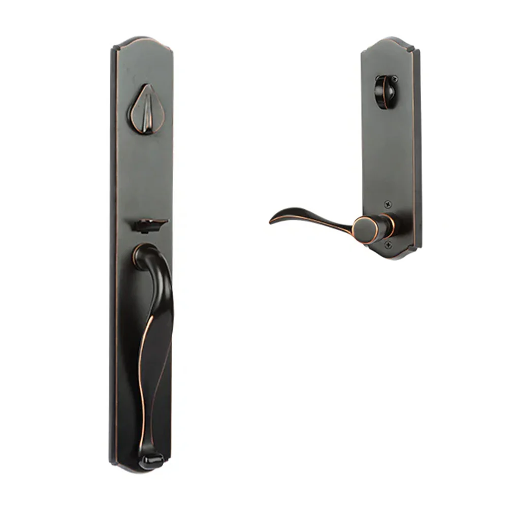 N2lok Etna Door Handle Single Cylinder Wave Lever Entrance Set - Image 3