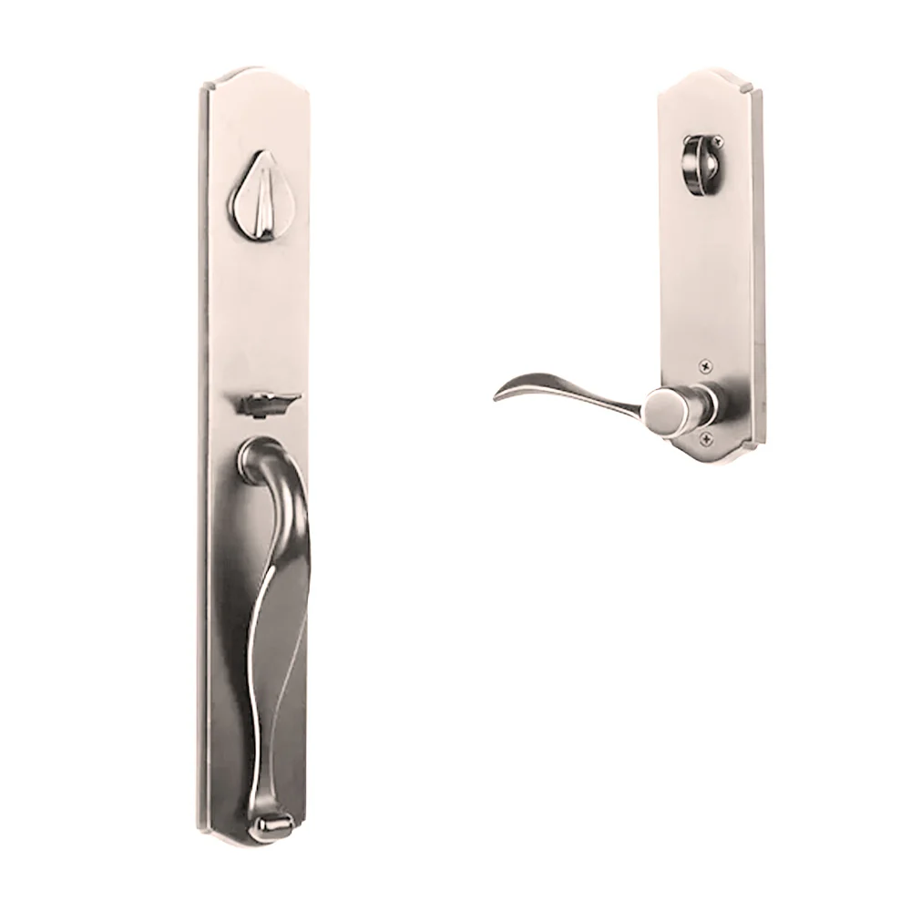 N2lok Etna Door Handle Single Cylinder Wave Lever Entrance Set - Image 4
