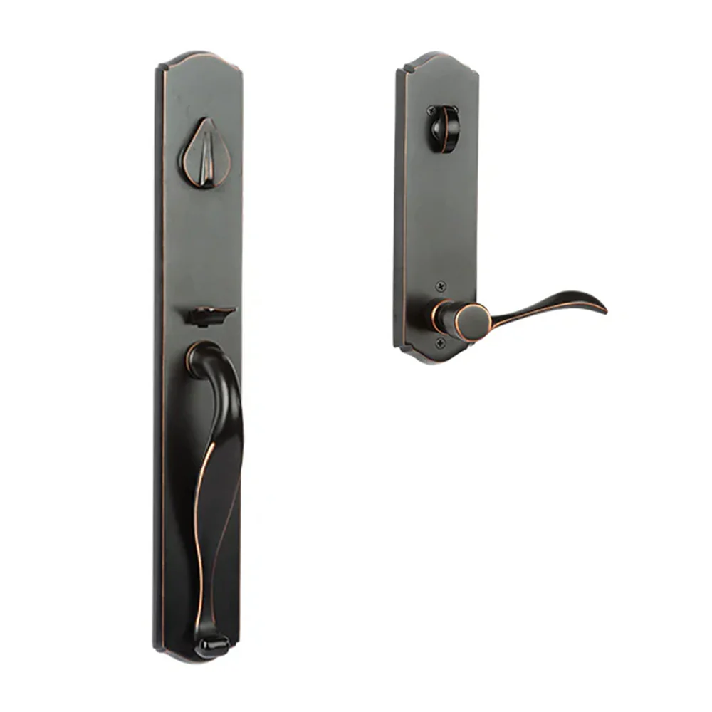 N2lok Etna Door Handle Single Cylinder Wave Lever Entrance Set - Image 5