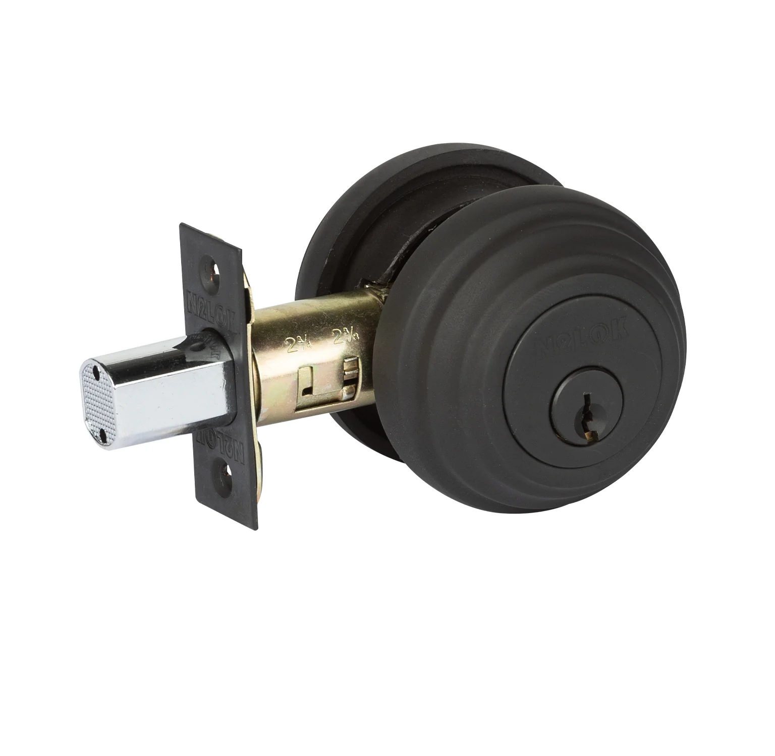 N2lok Forged Brass Deadbolt Round Single Cylinder - Available in Various Finishes - Image 4