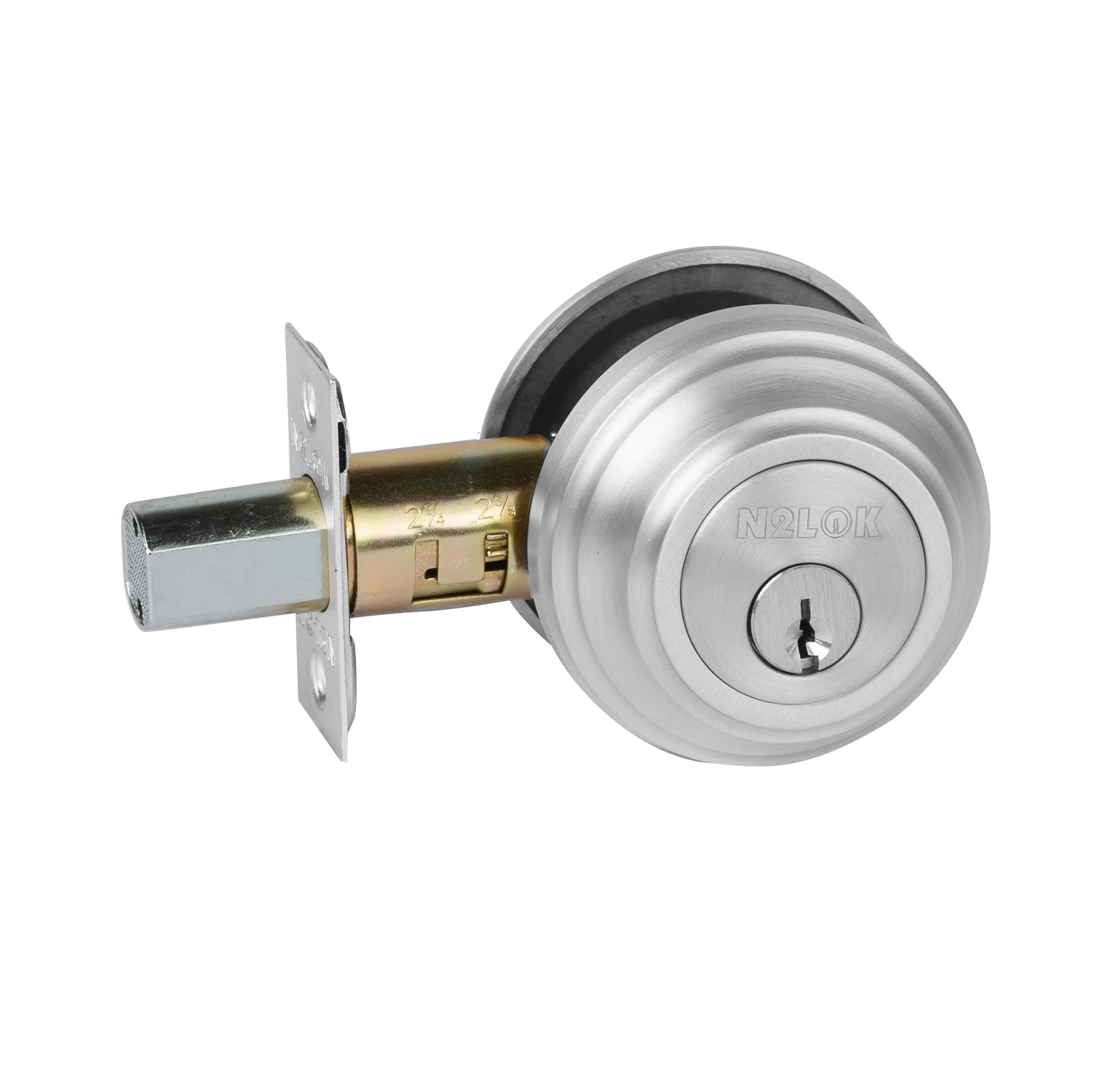 N2lok Forged Brass Deadbolt Round Single Cylinder - Available in Various Finishes - Image 6