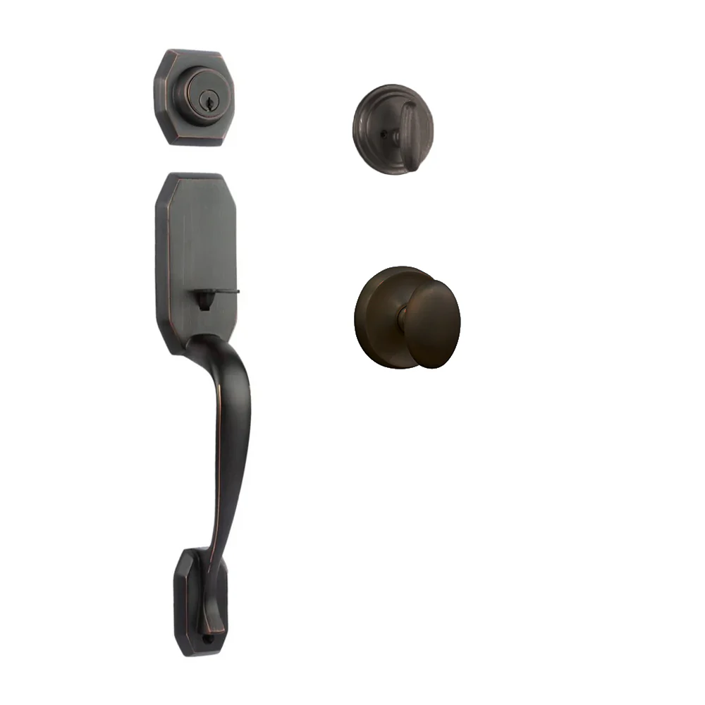 N2lok Garrone Door Handle Single Cylinder Uovo Knob Entrance Set - Available in Various Finishes - Image 6