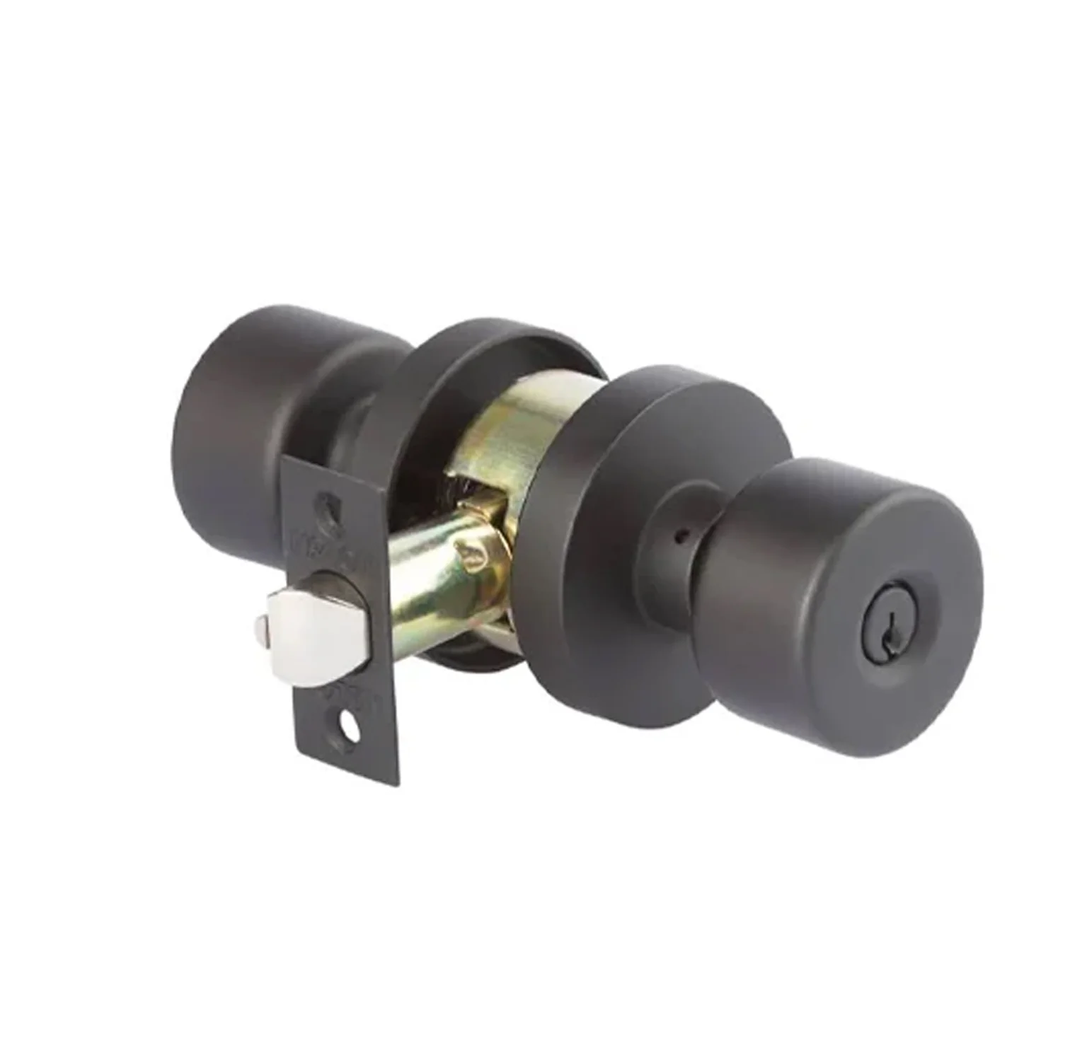 N2lok Keg Door Knob Privacy Set Clear Pack Matt Black 550RKEGMBCP