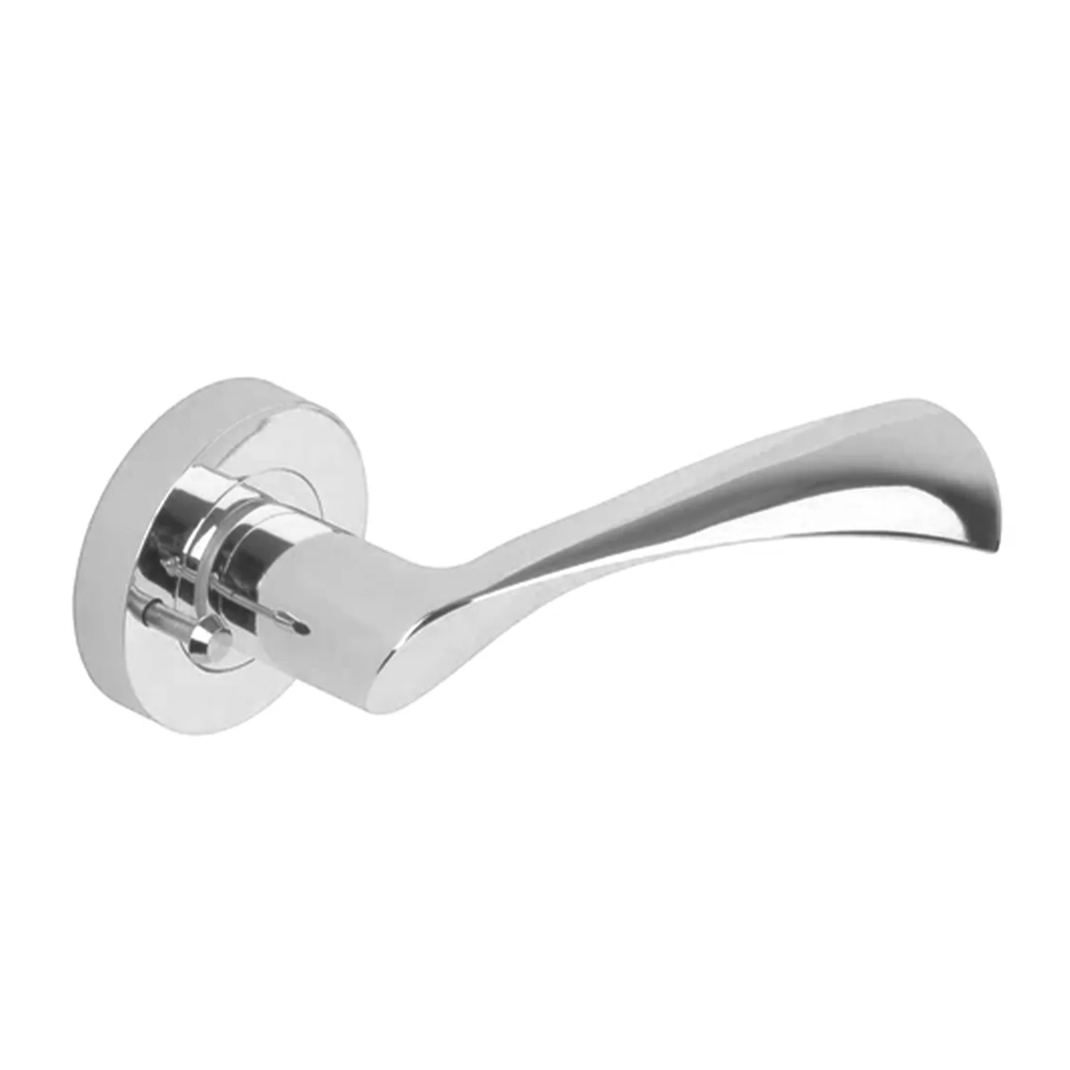 N2lok Lentus Door Lever Privacy Set on Round Rose Box Pack - Available in Various Finishes - Image 2