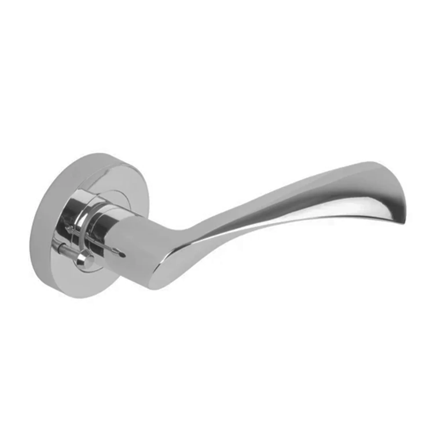 N2lok Lentus Door Lever Privacy Set on Round Rose Box Pack - Available in Various Finishes - Image 3