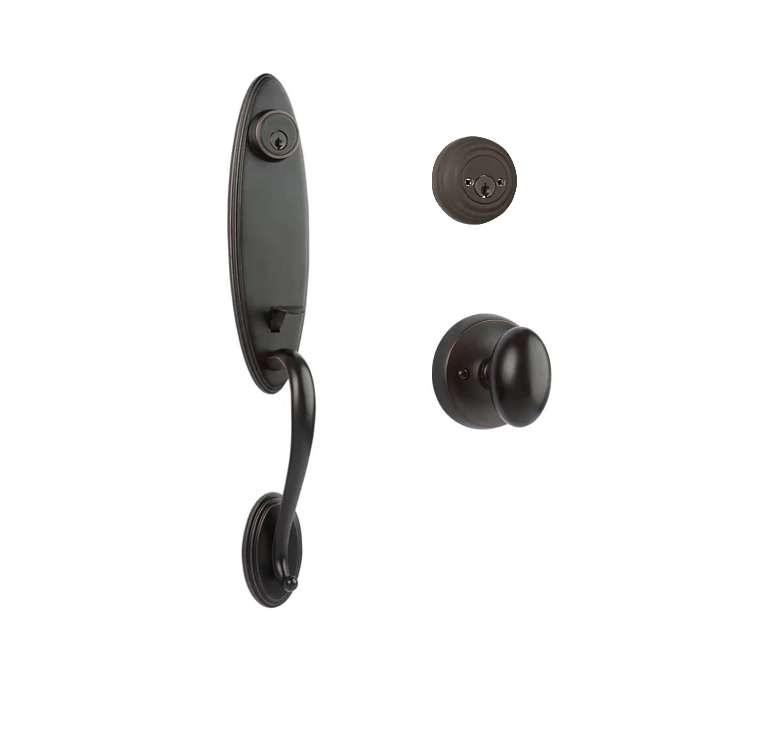 N2lok Loire Door Handle Double Cylinder with Egg Knob Entrance Set Box Pack - Image 3