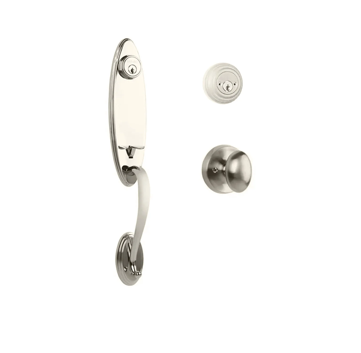N2lok Loire Door Handle Double Cylinder with Egg Knob Entrance Set Box Pack - Image 5