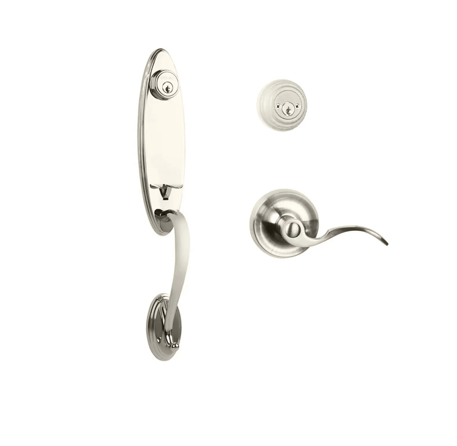 N2lok Loire Door Handle Double Cylinder with Flutto Lever Entrance Set Box Pack - Image 5