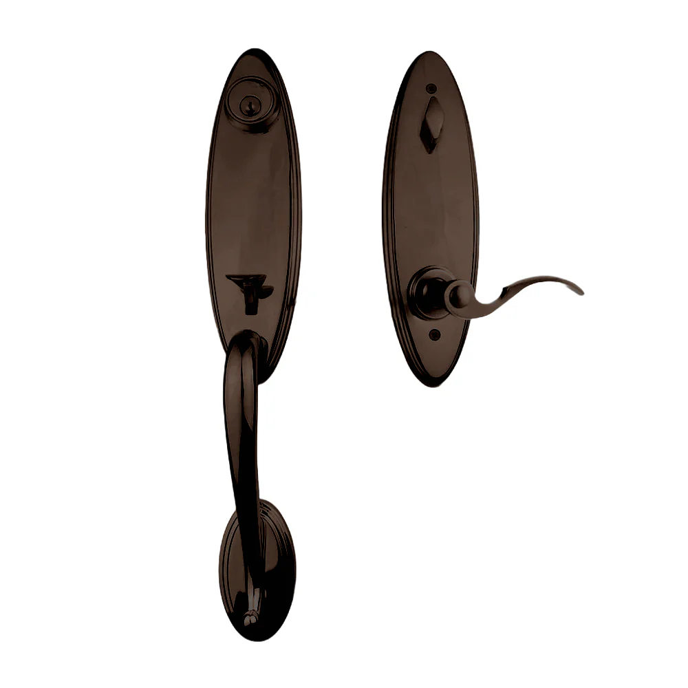N2lok Loire Door Handle Interconnect Flutto Lever Entrance Set - Available in Various Finishes - Image 3