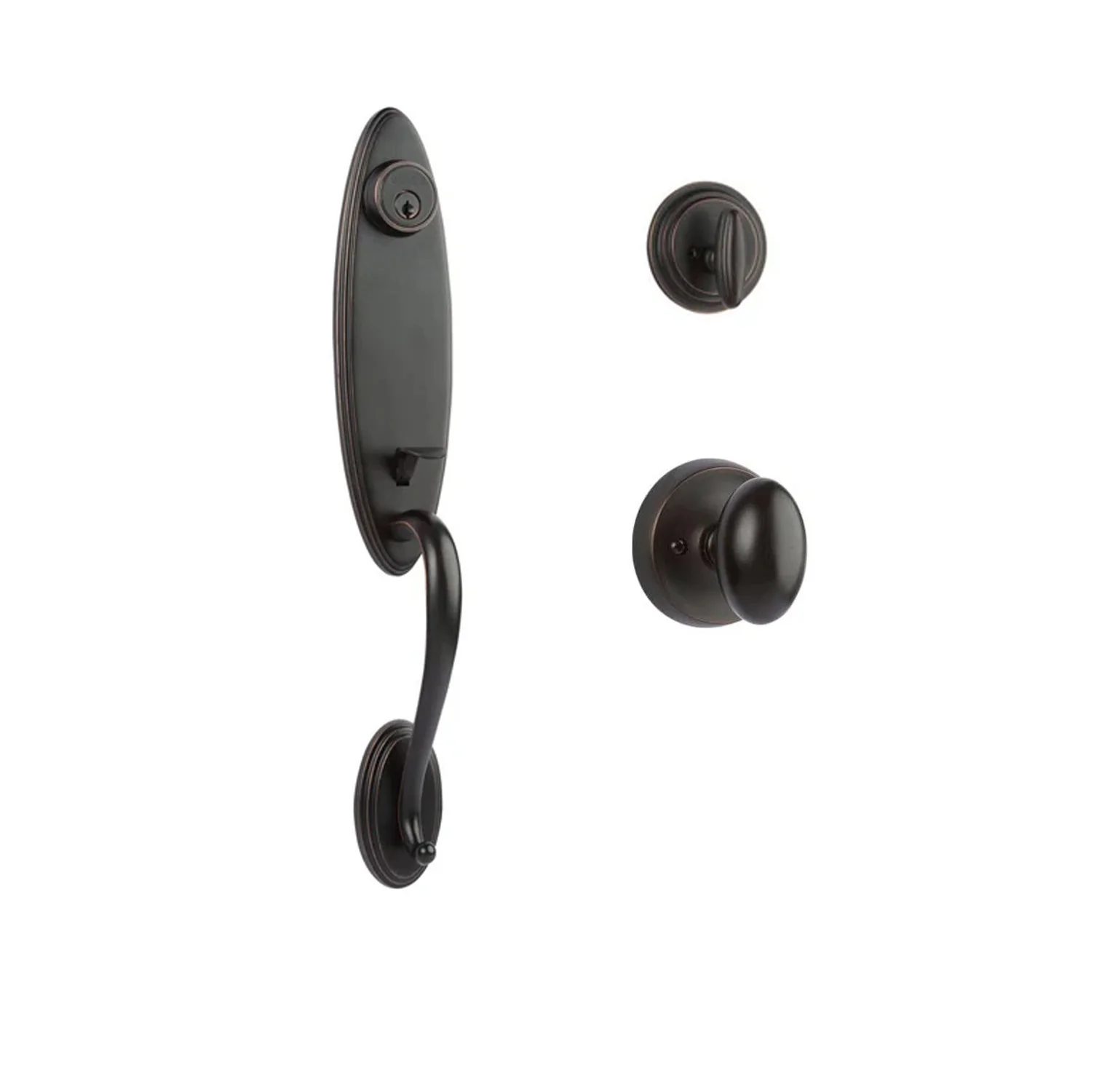 N2lok Loire Door Handle Single Cylinder with Egg Knob Entrance Set Box Pack - Image 3