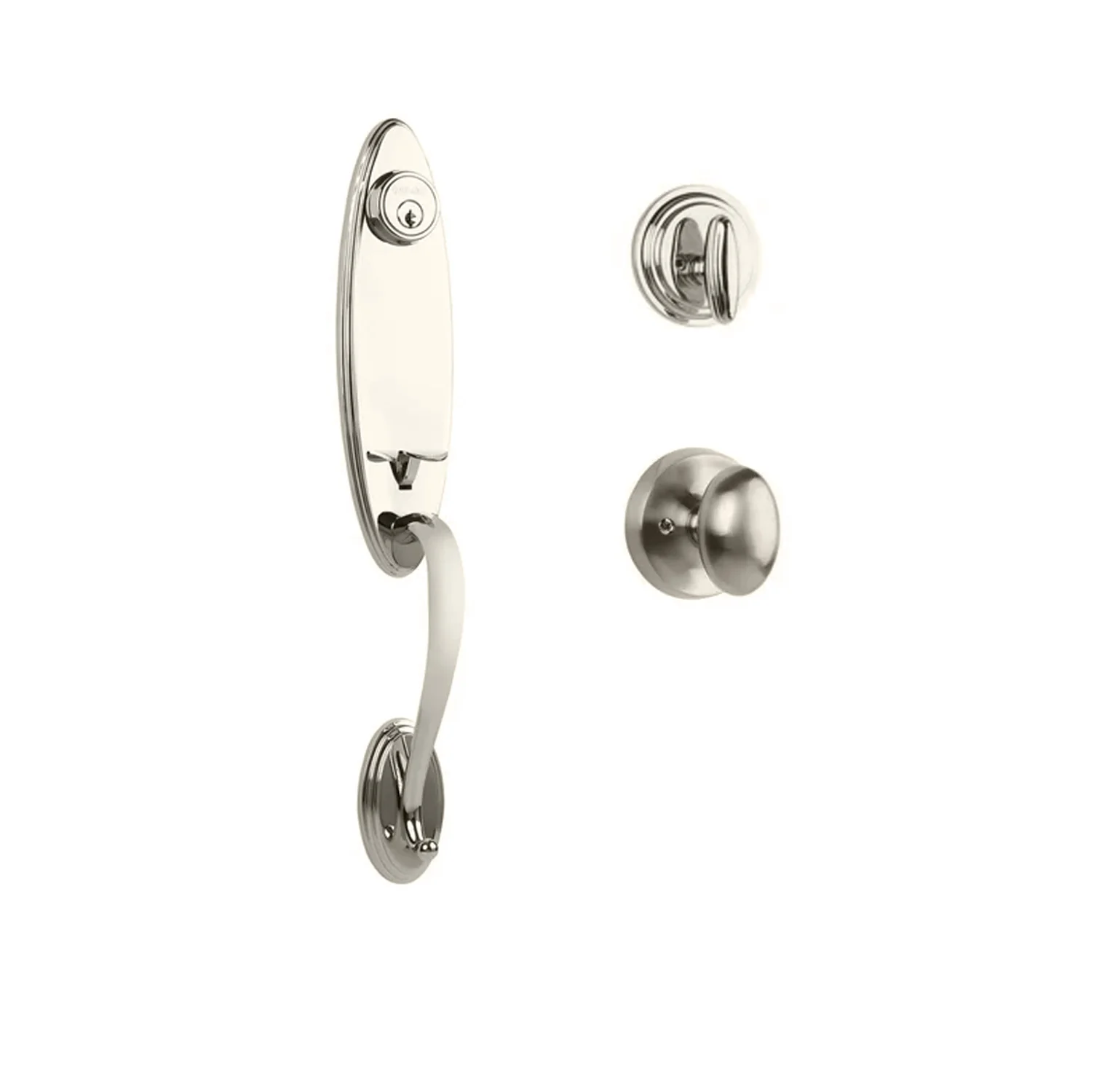 N2lok Loire Door Handle Single Cylinder with Egg Knob Entrance Set Box Pack - Image 5
