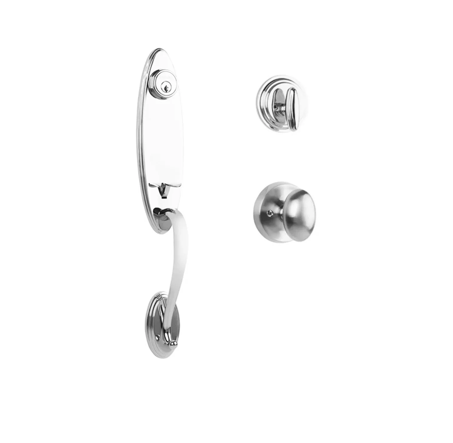 N2lok Loire Door Handle Single Cylinder with Egg Knob Entrance Set Box Pack - Image 6