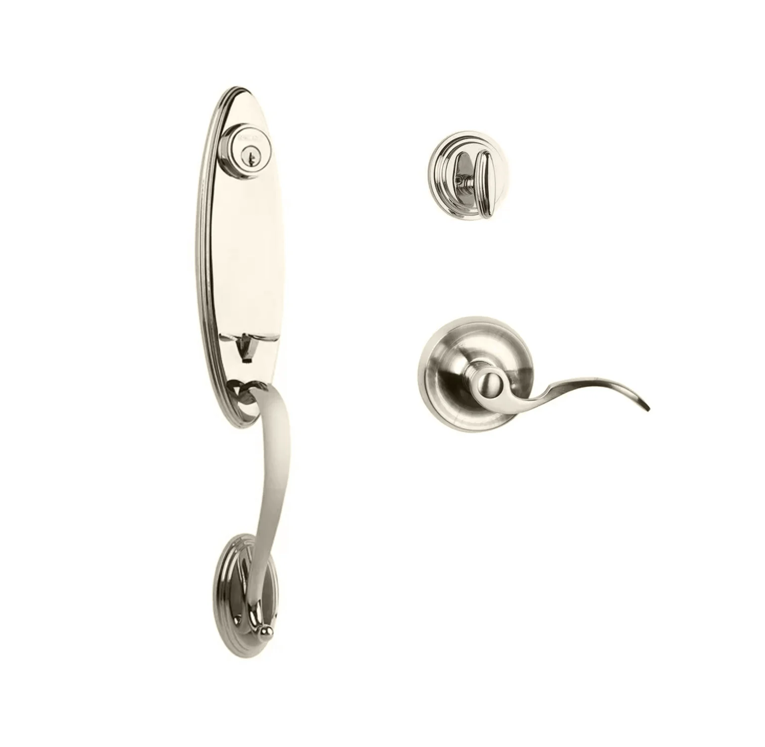 N2lok Loire Door Handle Single Cylinder with Flutto Lever Entrance Set Box Pack - Image 5