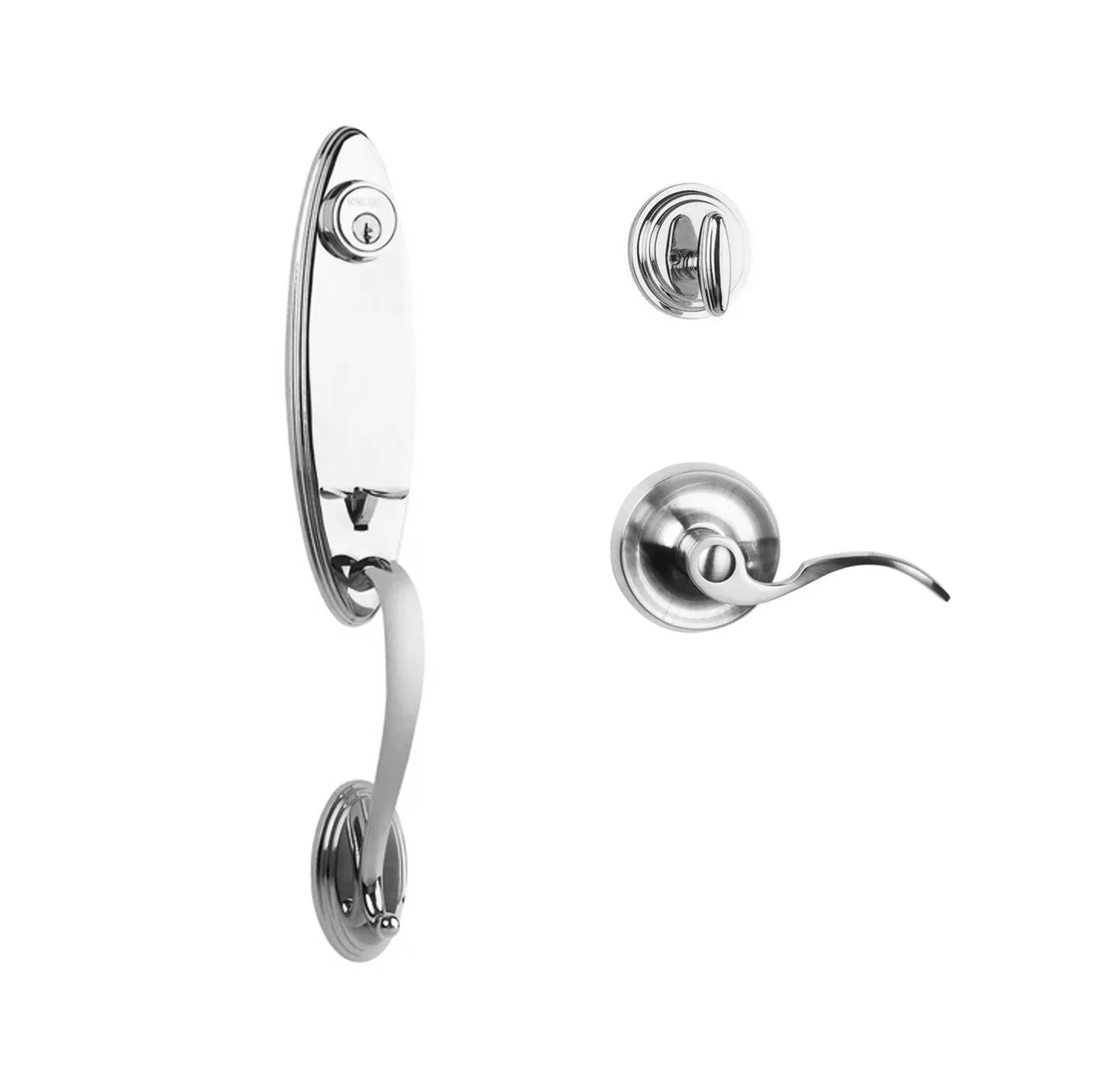 N2lok Loire Door Handle Single Cylinder with Flutto Lever Entrance Set Box Pack - Image 6