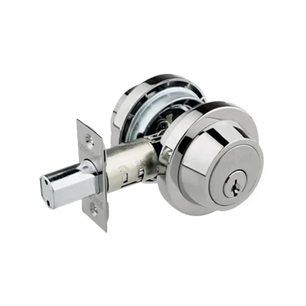 N2lok Modern Round Single Cylinder Deadbolt Box Pack - Image 2