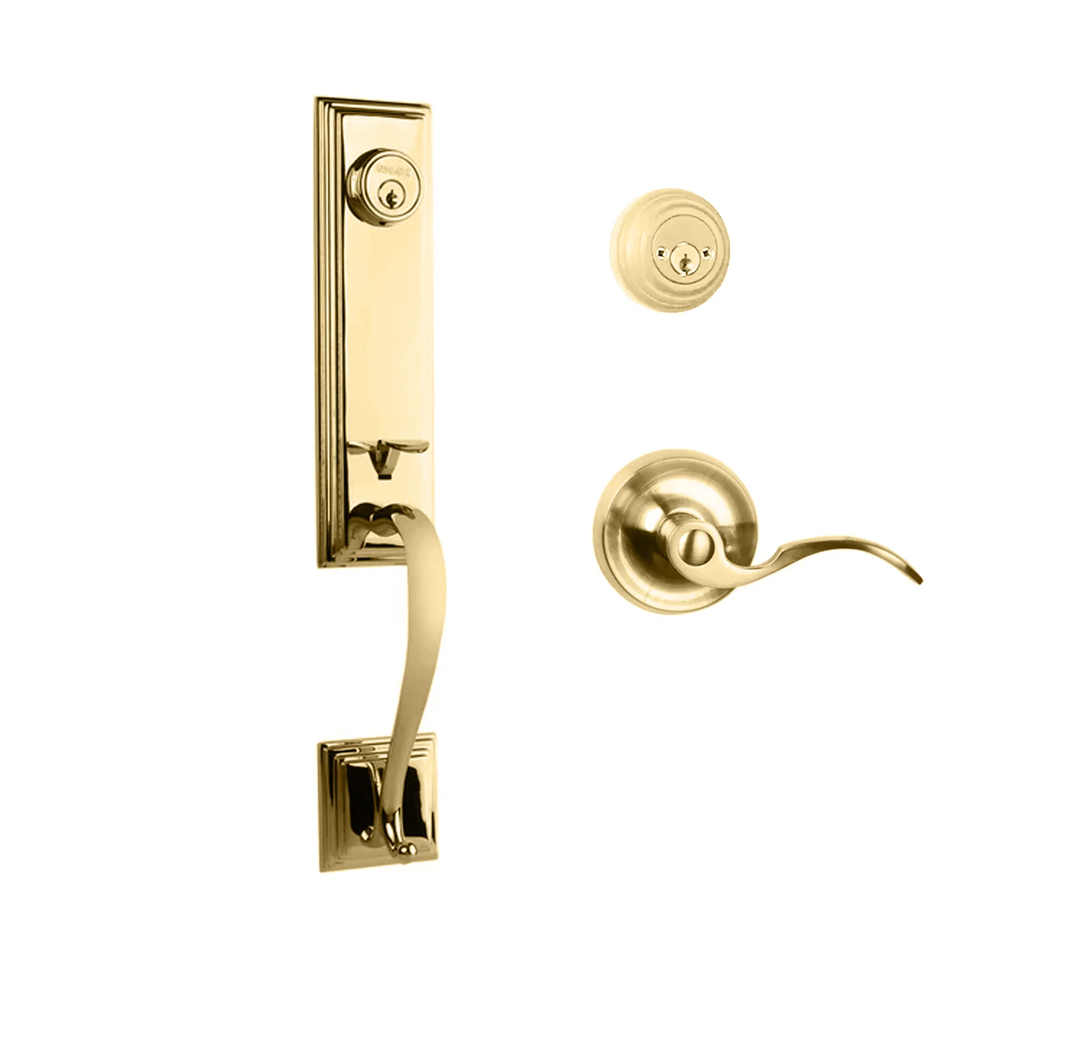 N2lok Seine Door Handle Double Cylinder with Flutto Lever Entrance Set Box Pack - Image 3