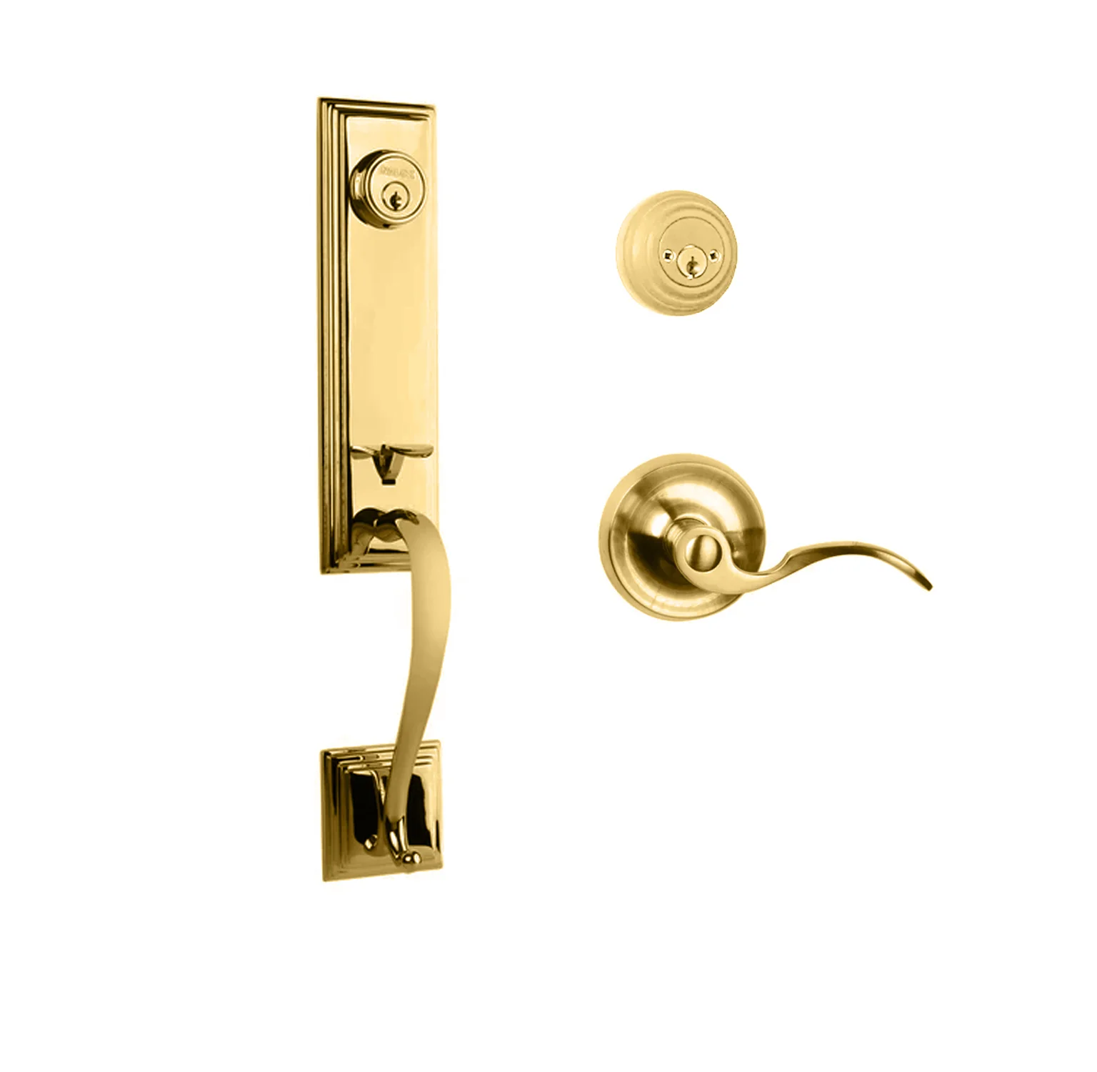 N2lok Seine Door Handle Double Cylinder with Flutto Lever Entrance Set Box Pack - Image 5