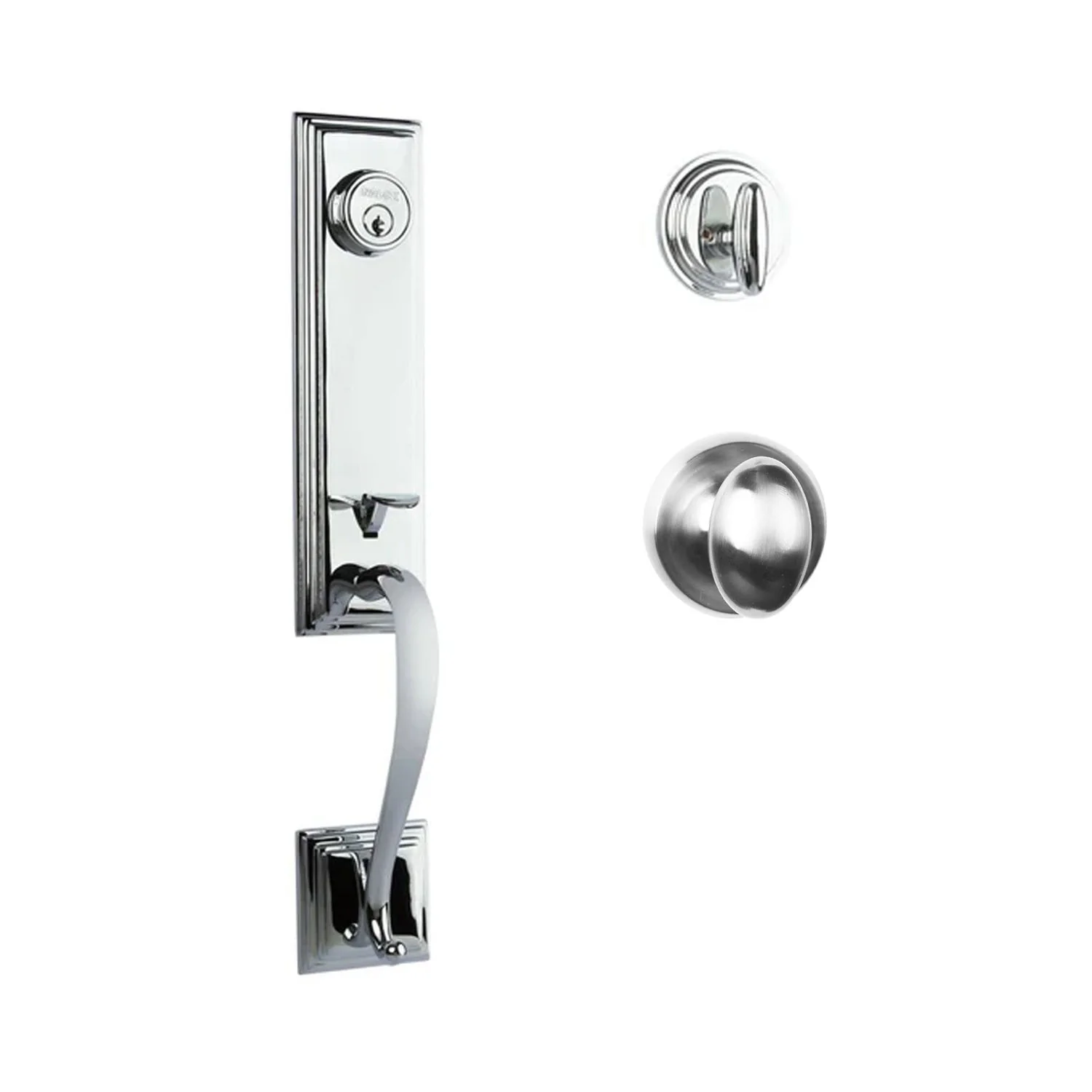 N2lok Seine Door Handle Single Cylinder with Egg Knob Entrance Set Box Pack - Image 6