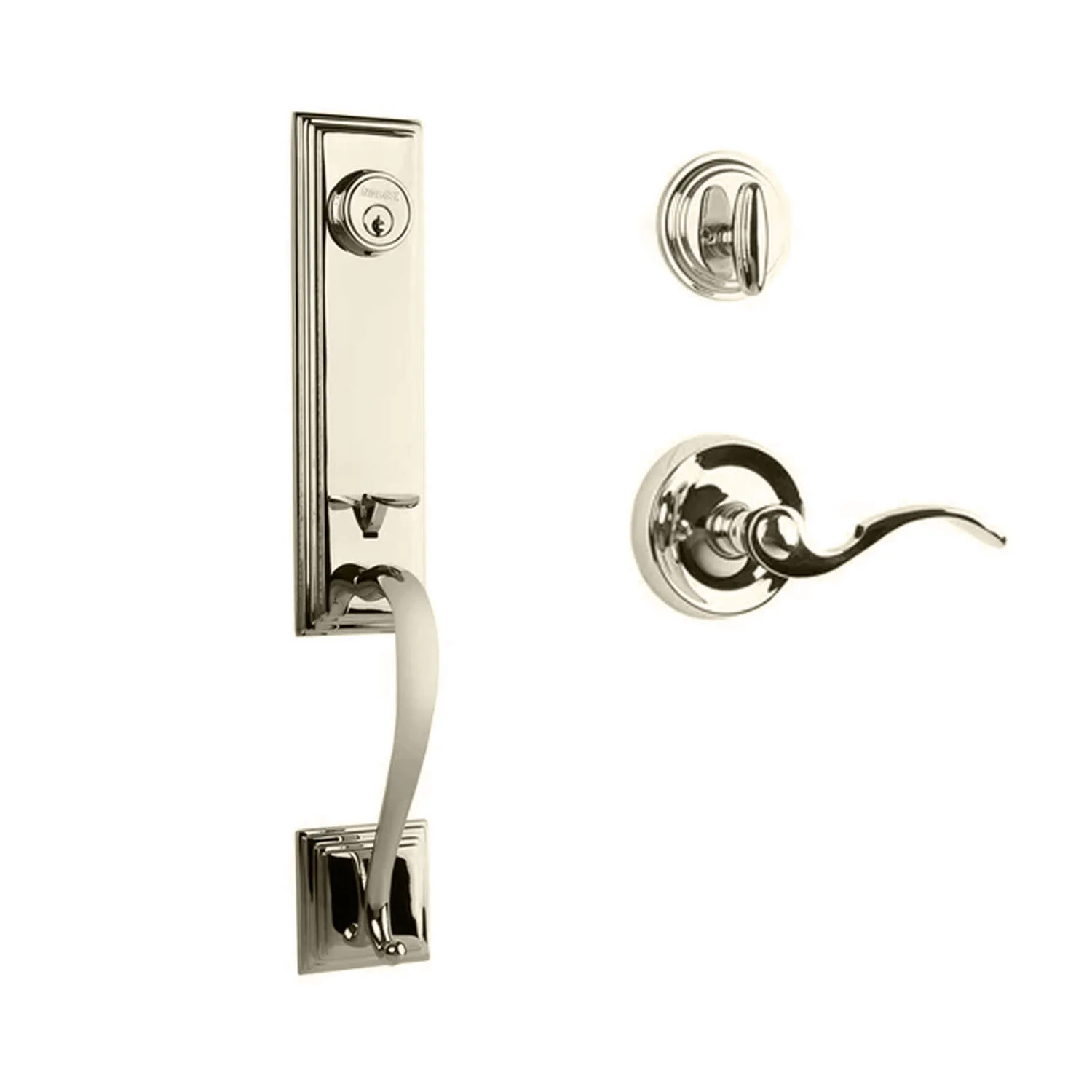 N2lok Seine Door Handle Single Cylinder with Flutto Lever Entrance Set Box Pack - Image 5