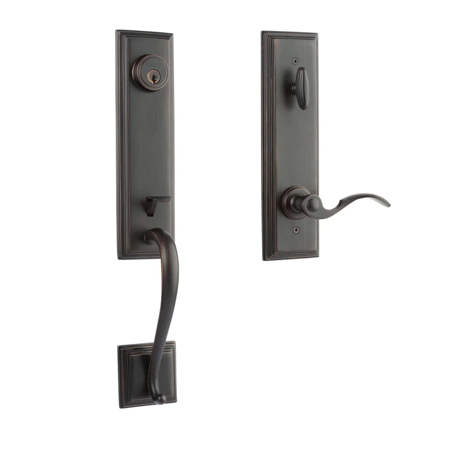 N2lok Seine Entrance Door Handle Set with Interconnect Box Pack - Available in Various Finishes - Image 5