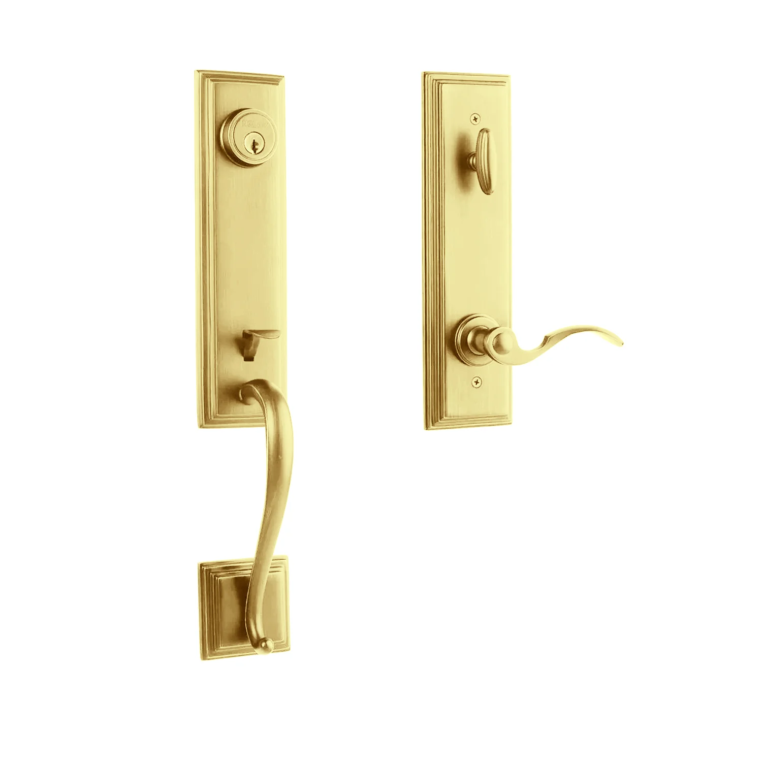 N2lok Seine Entrance Door Handle Set with Interconnect Box Pack - Available in Various Finishes - Image 6