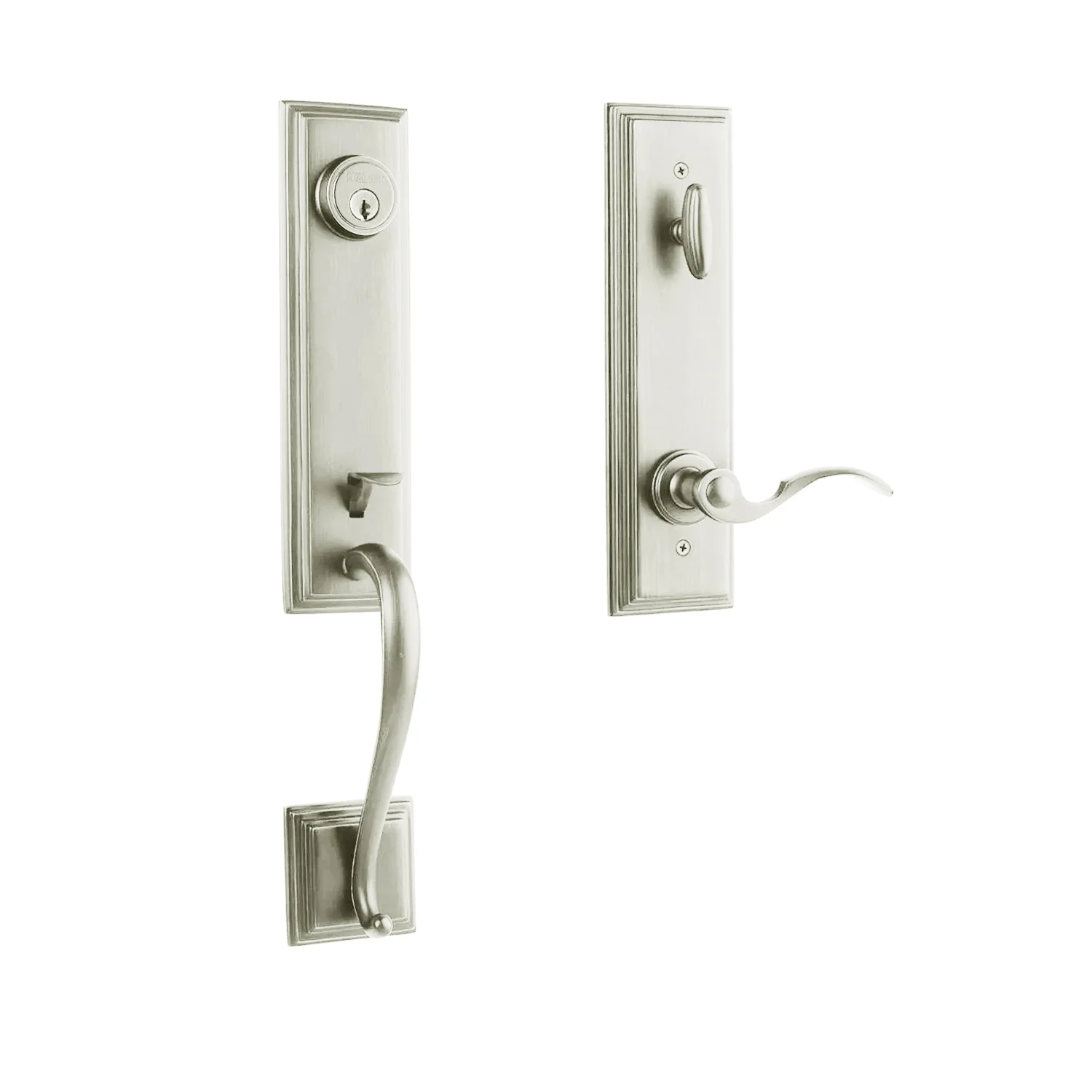 N2lok Seine Entrance Door Handle Set with Interconnect Box Pack - Available in Various Finishes - Image 7