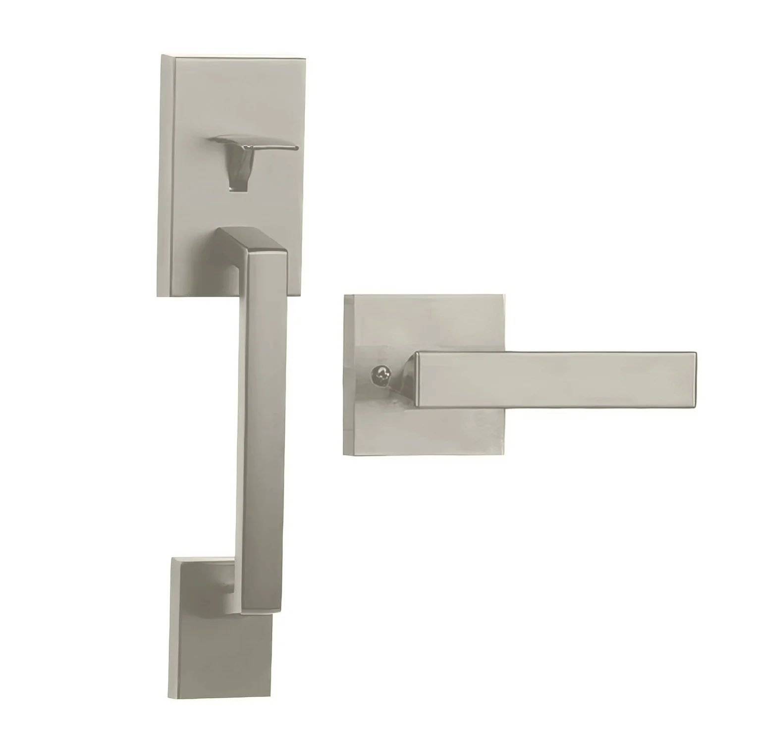 N2Lok Sentry Door Lever Handle Passage Set - Available in Matt Black and Satin Nickel - Image 3