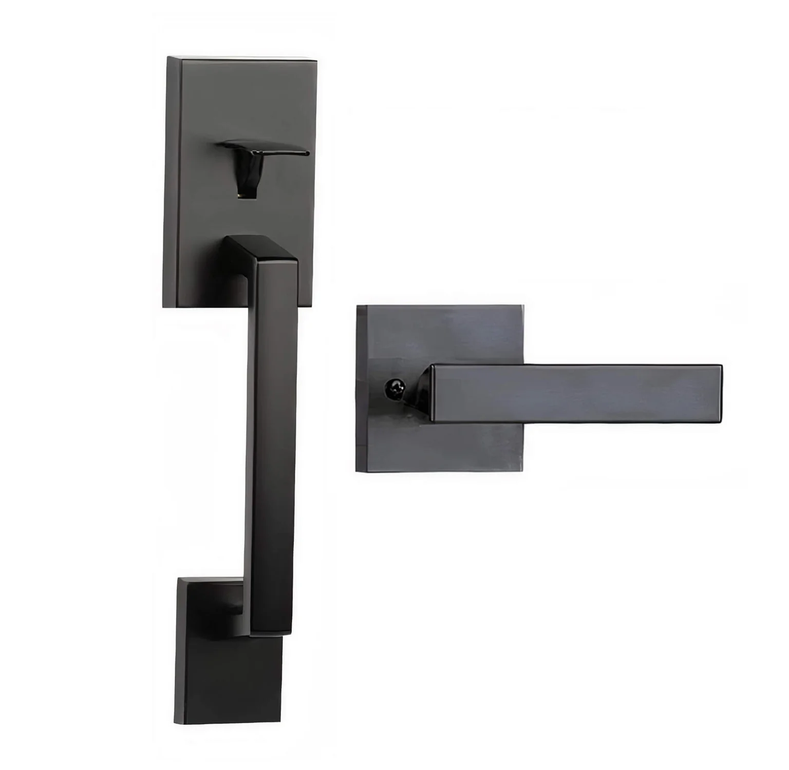 N2Lok Sentry Door Lever Handle Passage Set - Available in Matt Black and Satin Nickel - Image 4