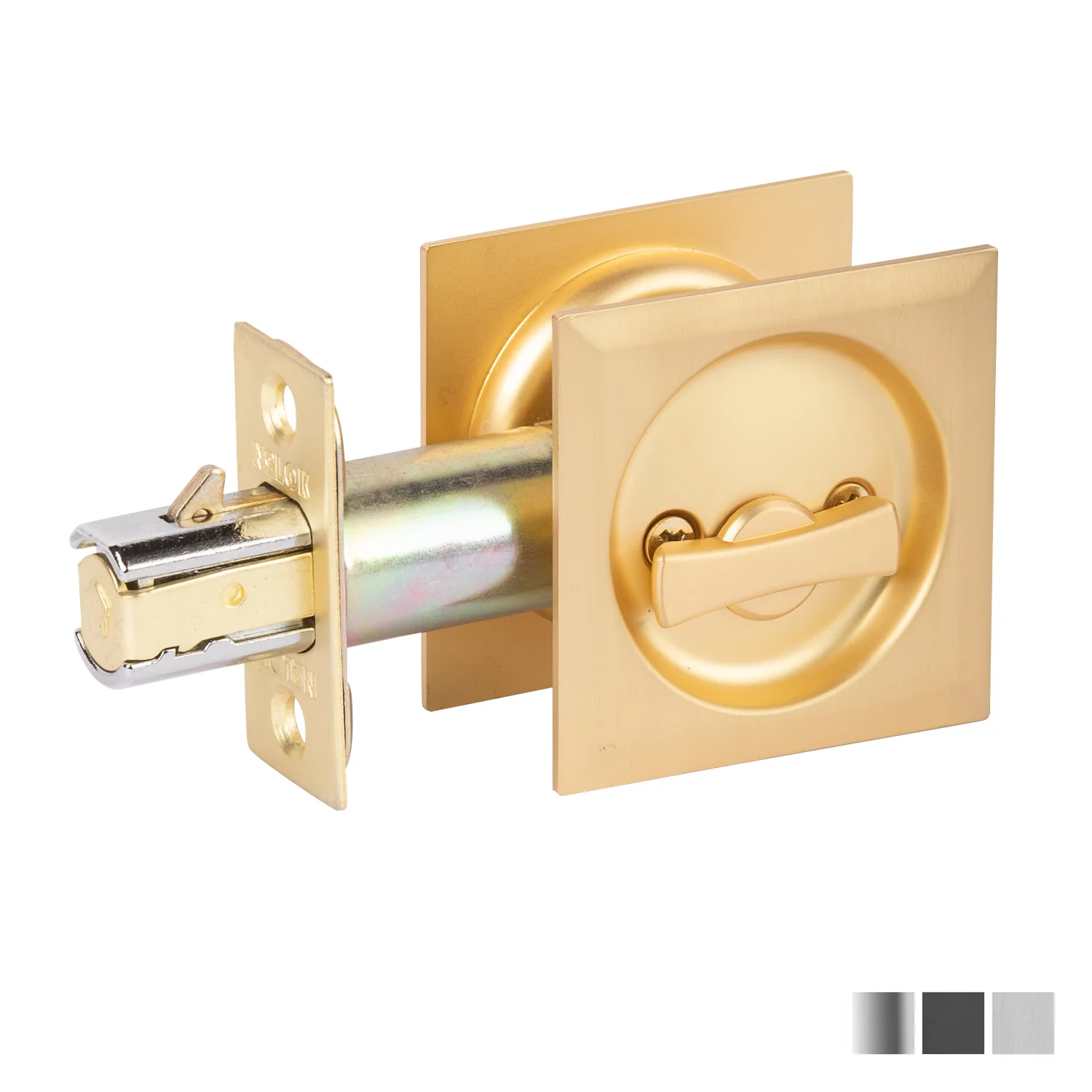 N2lok Sliding Door Cavity Lock Square Privacy Set - Available in Various Finishes