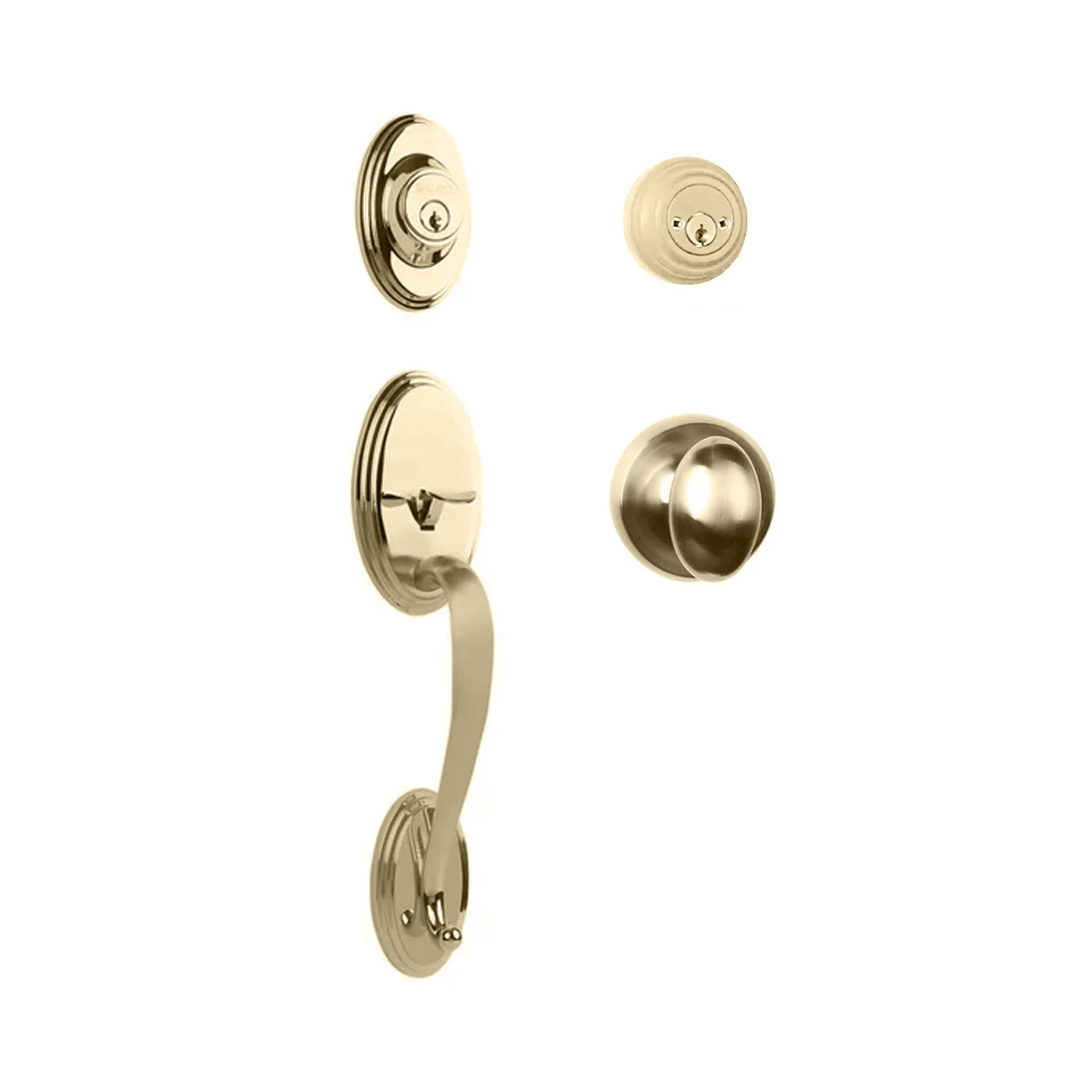 N2lok Somme Door Handle Double Cylinder with Egg Knob Entrance Set Box Pack - Image 4