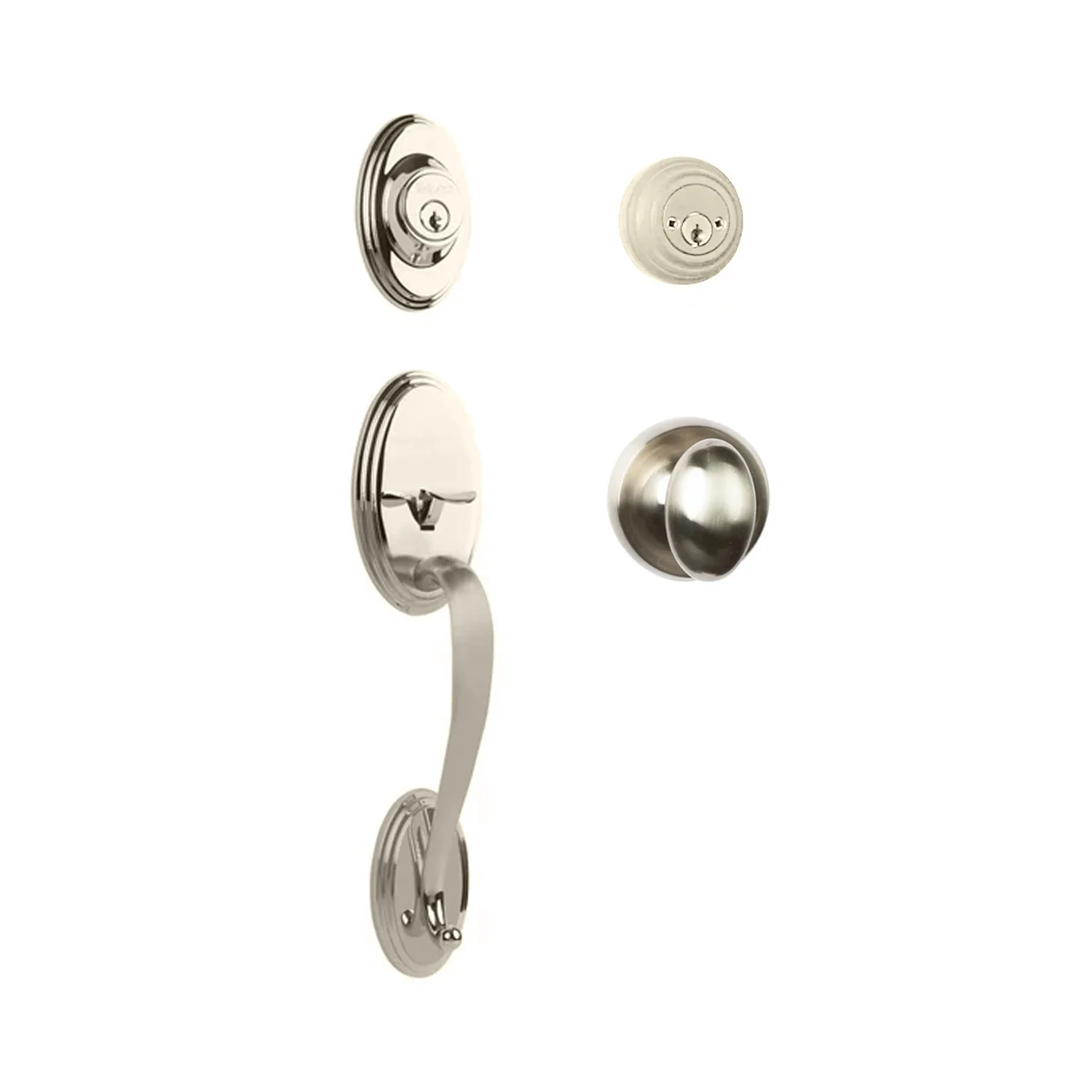 N2lok Somme Door Handle Double Cylinder with Egg Knob Entrance Set Box Pack - Image 5