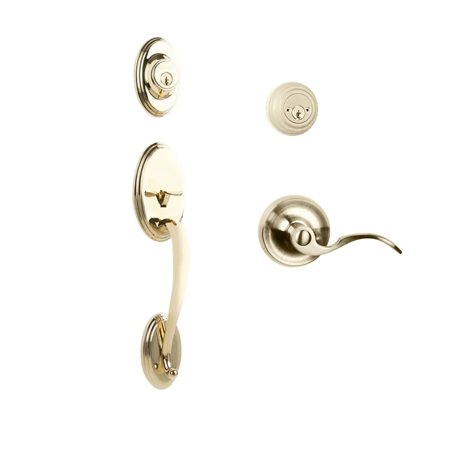 N2lok Somme Door Handle Double Cylinder with Flutto Lever Entrance Set Box Pack - Image 4