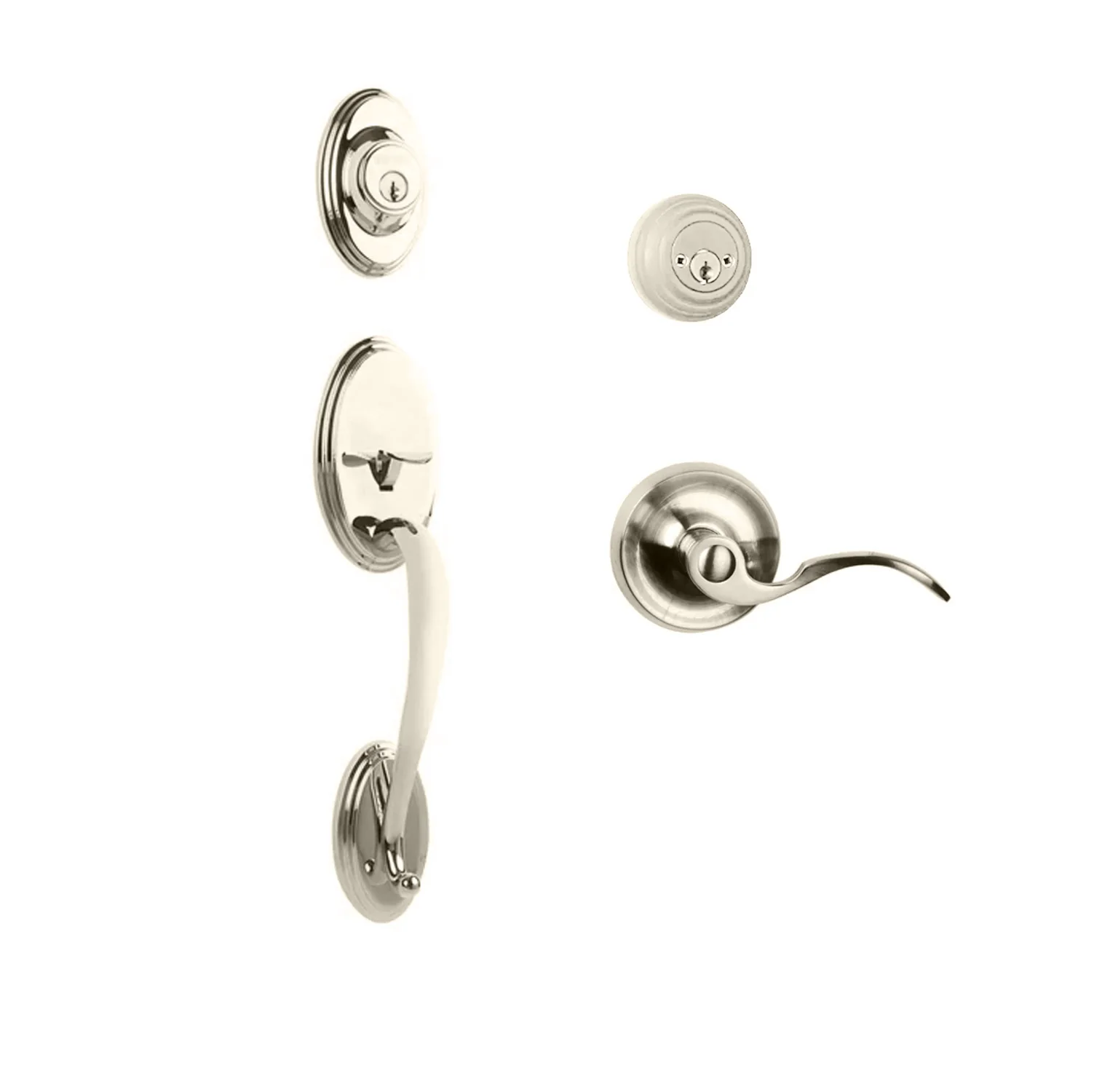 N2lok Somme Door Handle Double Cylinder with Flutto Lever Entrance Set Box Pack - Image 5