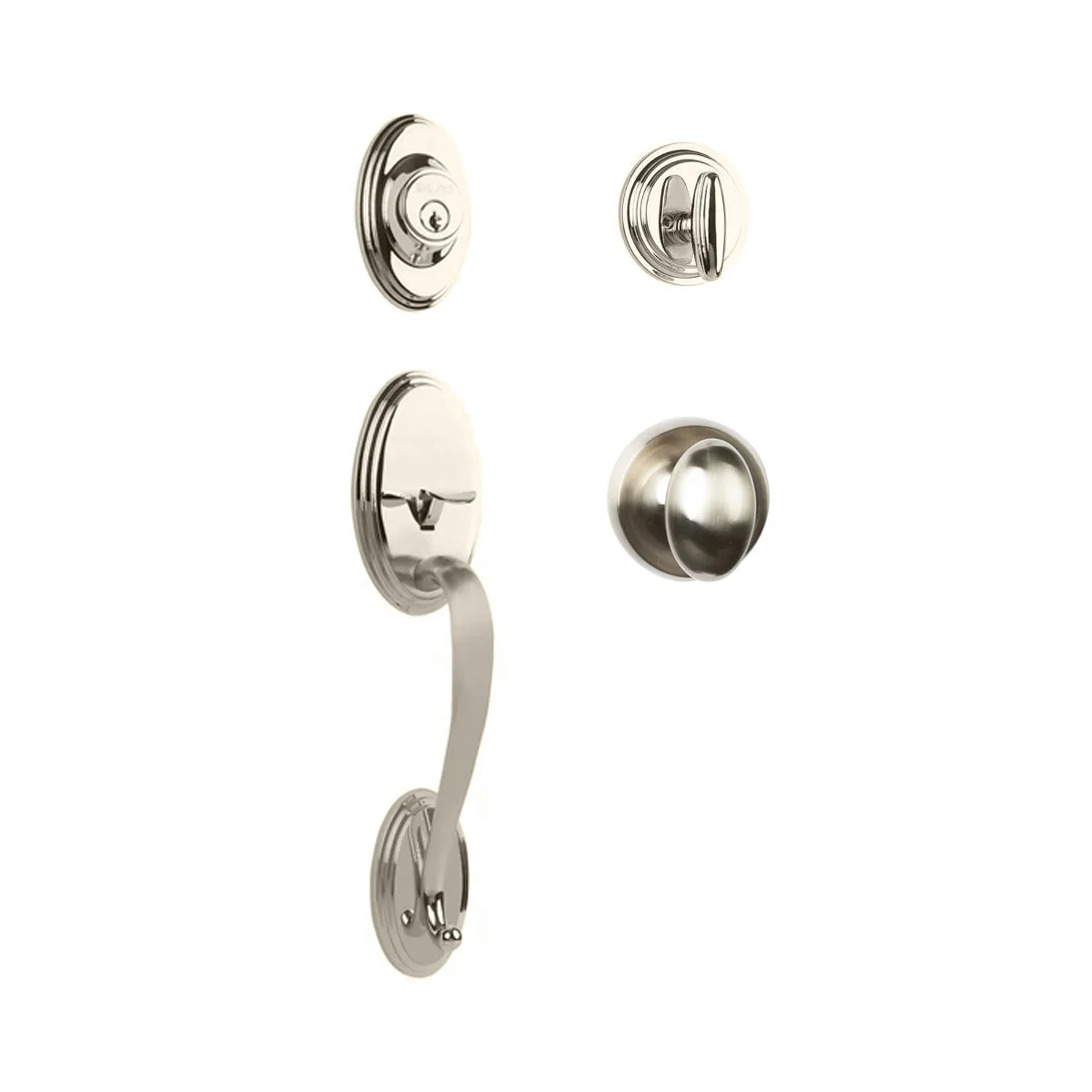 N2lok Somme Door Handle Single Cylinder with Egg Knob Entrance Set Box Pack - Image 5