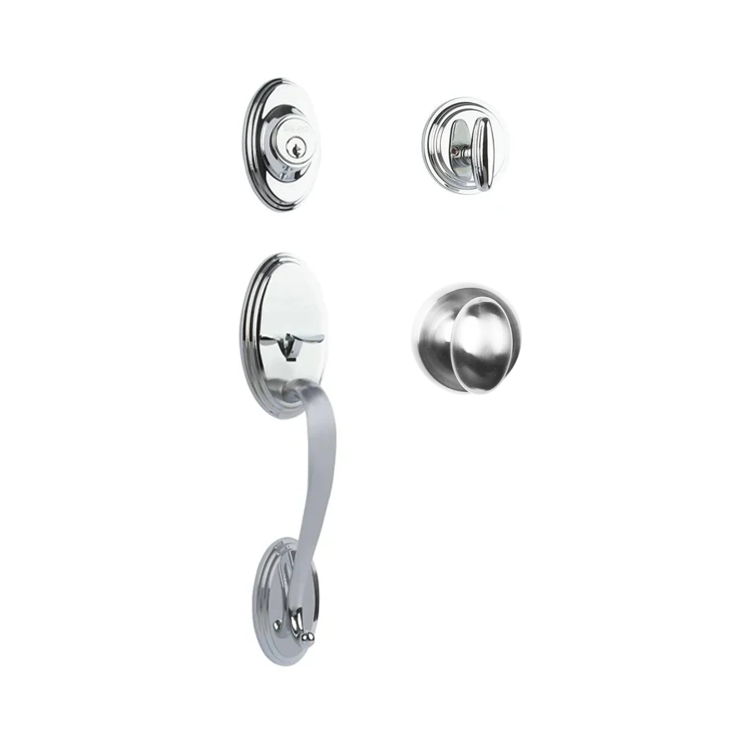 N2lok Somme Door Handle Single Cylinder with Egg Knob Entrance Set Box Pack - Image 6