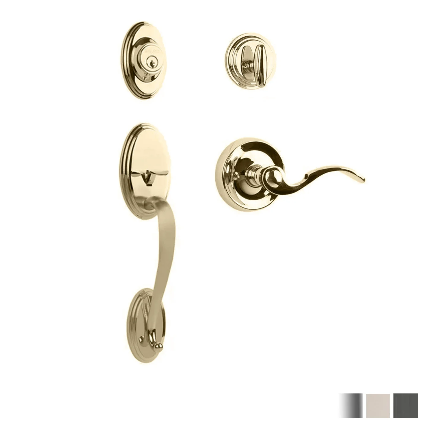 N2lok Somme Door Handle Single Cylinder with Flutto Lever Entrance Set Box Pack