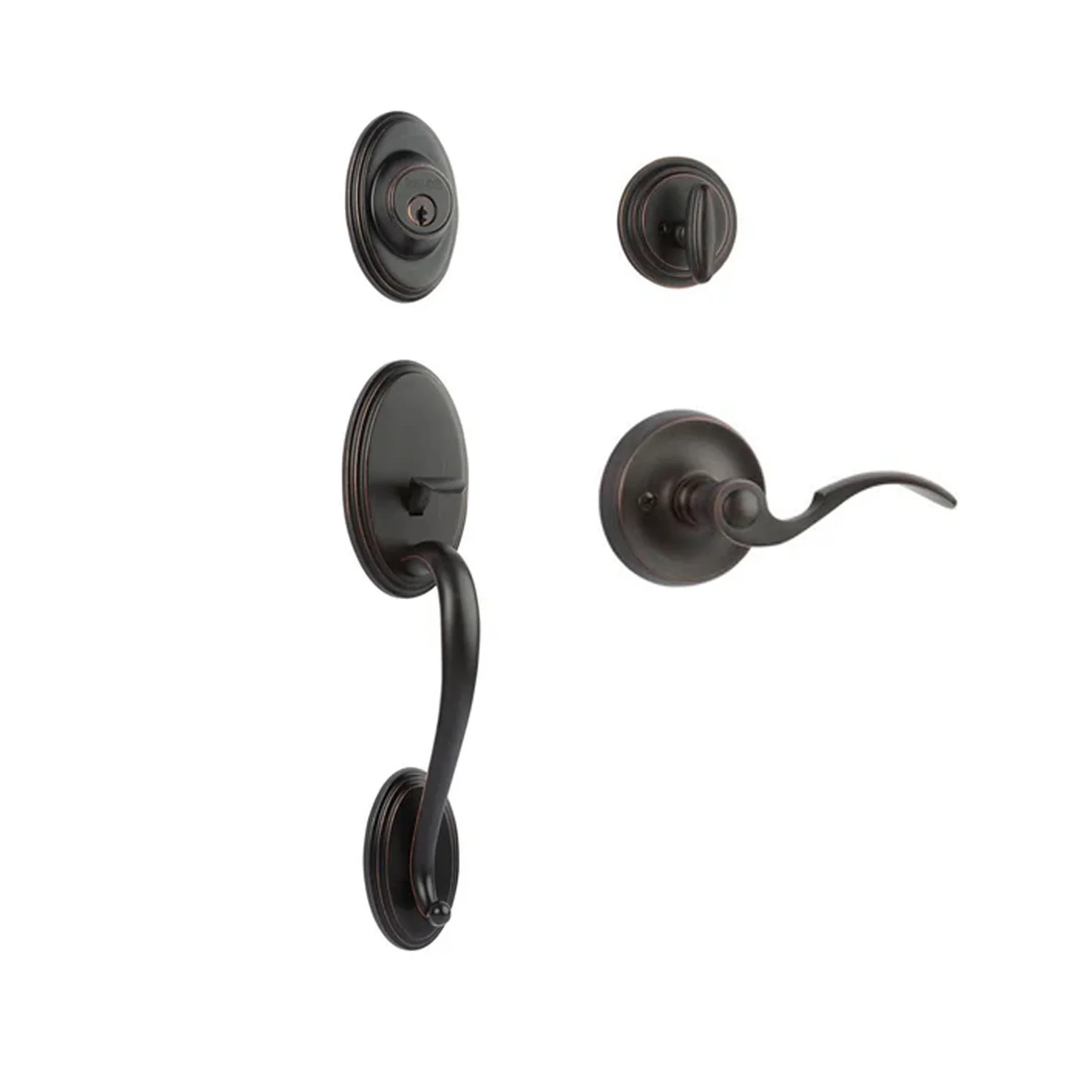 N2lok Somme Door Handle Single Cylinder with Flutto Lever Entrance Set Box Pack - Image 3