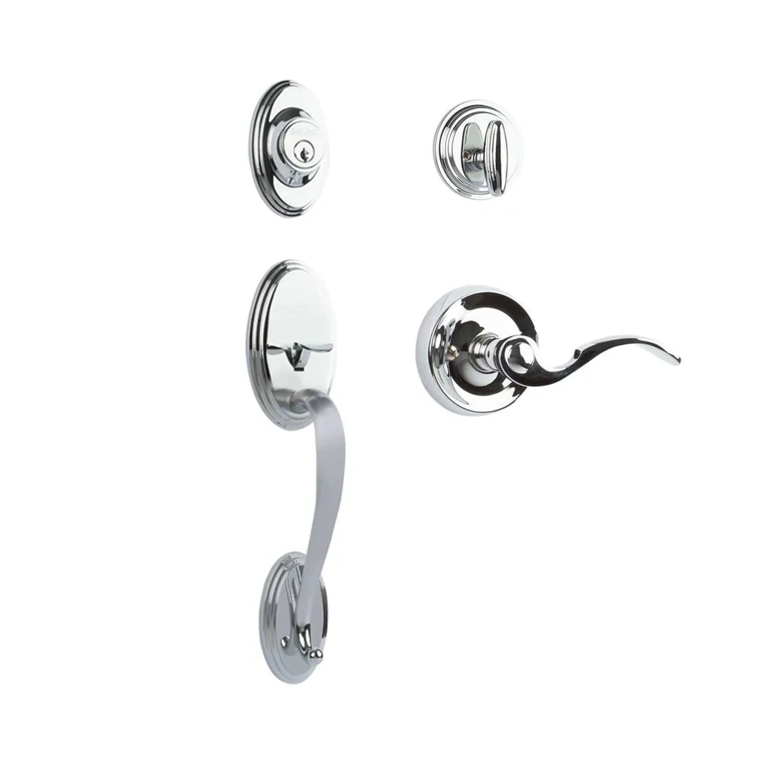N2lok Somme Door Handle Single Cylinder with Flutto Lever Entrance Set Box Pack - Image 6