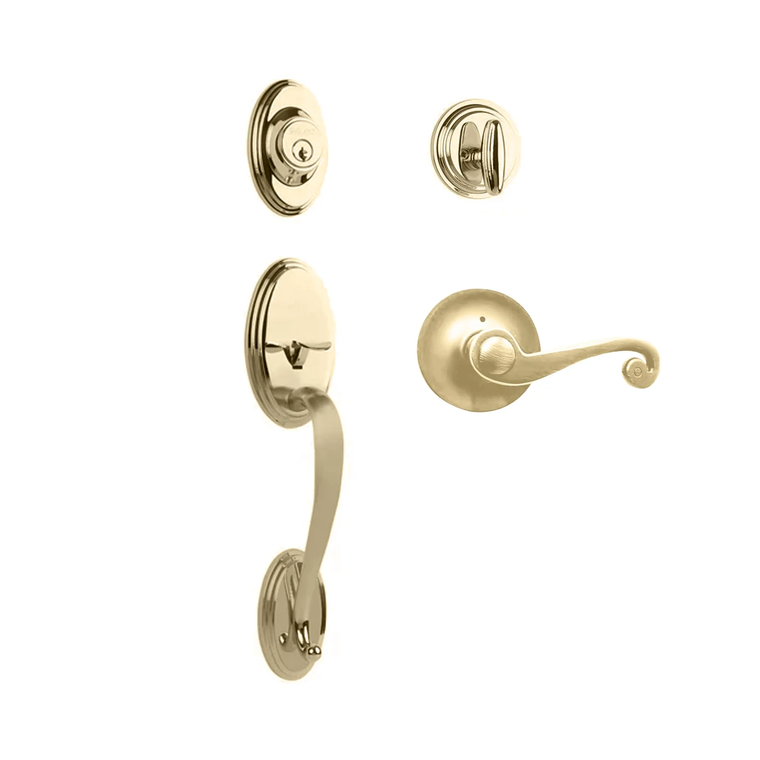 N2lok Somme Door Handle Single Cylinder with Spiral Lever Entrance Set Box - Image 4