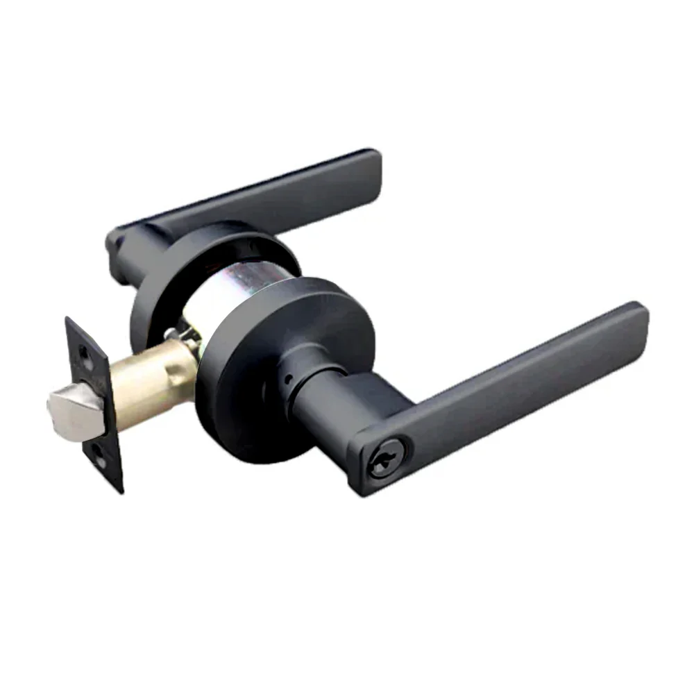 N2lok Vitus Door Lever Entrance Set Round Rose Clear Pack - Available in Various Finishes - Image 2