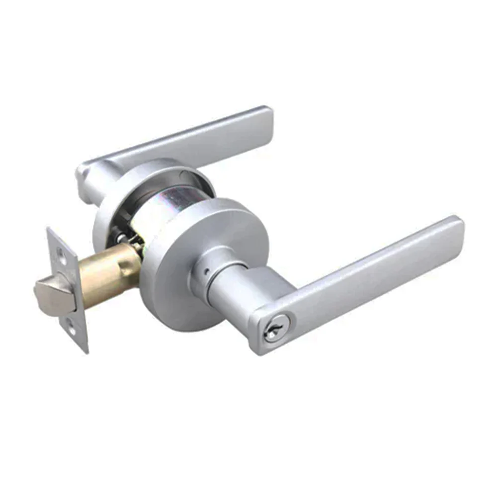 N2lok Vitus Door Lever Entrance Set Round Rose Clear Pack - Available in Various Finishes - Image 4