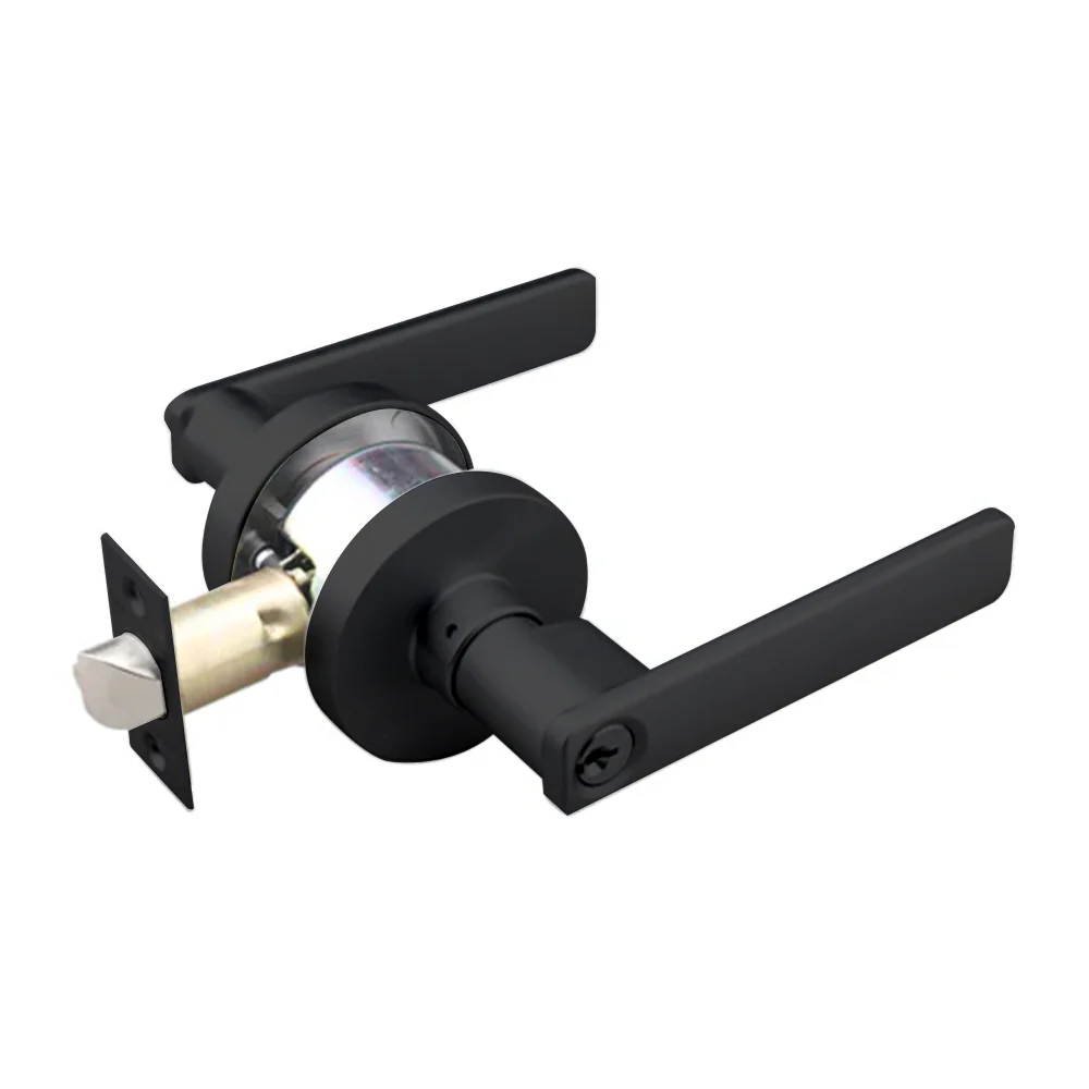 N2lok Vitus Door Lever Round Rose Entrance Set - Available in Various Finishes - Image 2