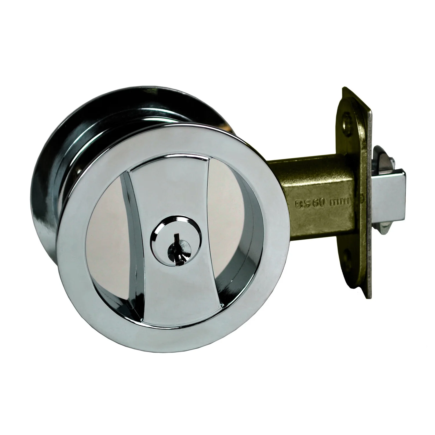 Nidus Cavity Sliding Door Lock Round Entrance Set - Available in Various Finishes - Image 3