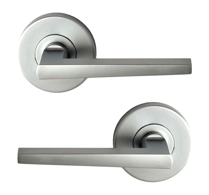 Nidus Door Handle Mediterranean Marino Passage Lever Set Satin Chrome M-MARPASSC-L