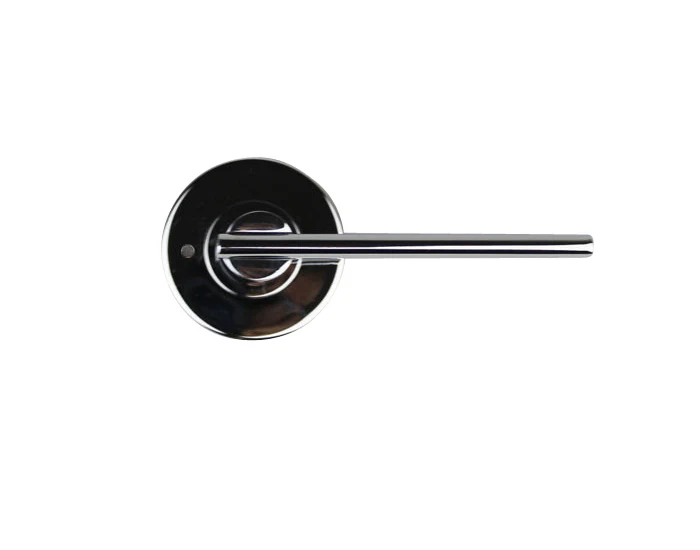 Nidus Door Handle Mediterranean Metro Privacy Lever Set Polished Chrome - Image 3