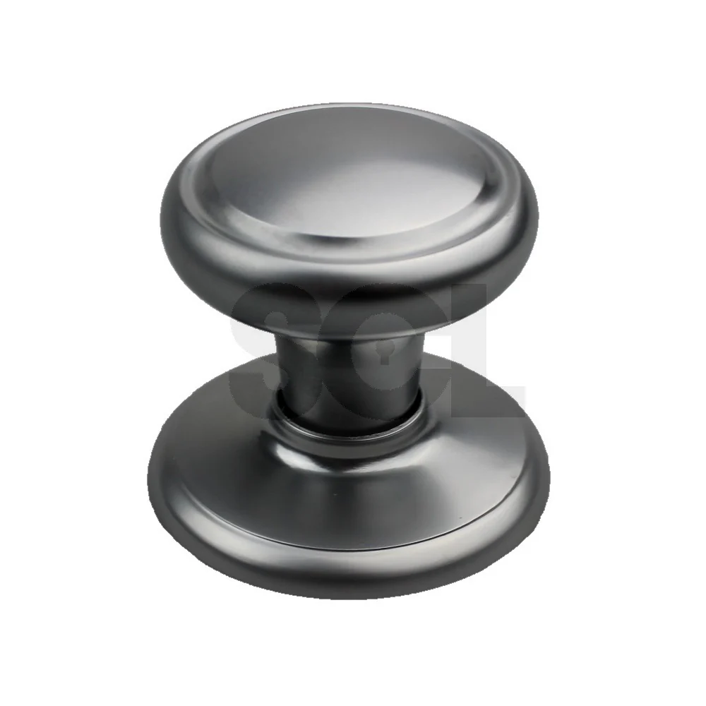 Nidus Door Knob WDFSC Wentworth Passage Set Satin Chrome w/ Latch