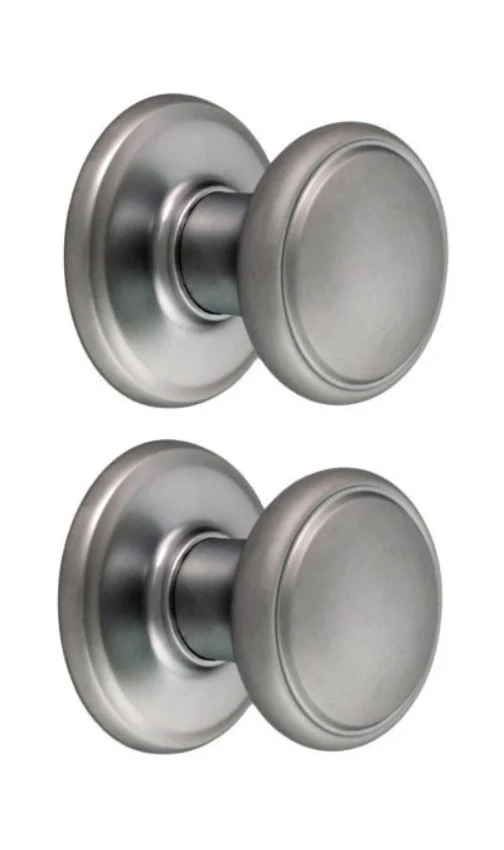 Nidus Door Knob WDFSC Wentworth Passage Set Satin Chrome w/ Latch - Image 3